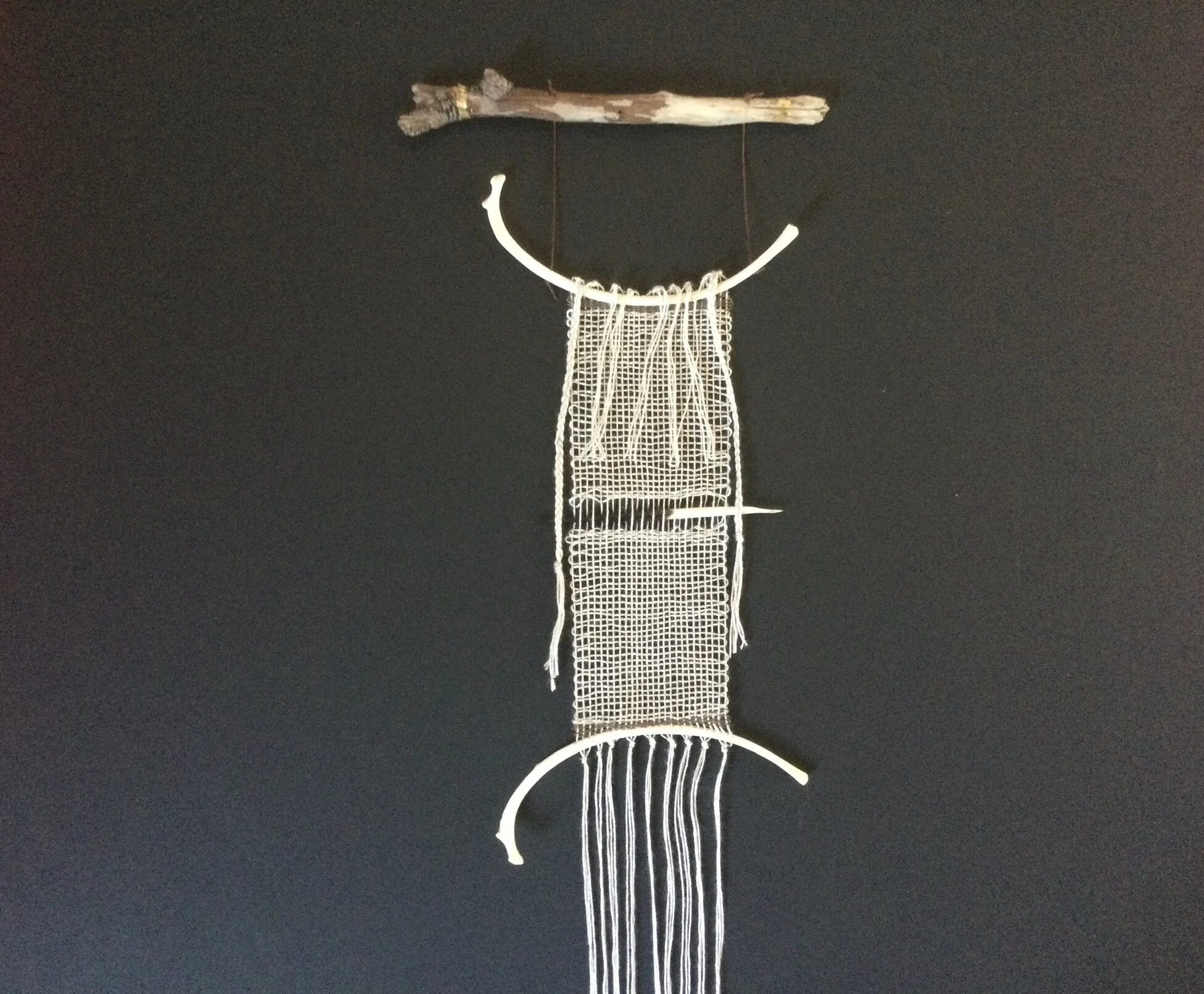 Weaving with driftwood, bone and quill