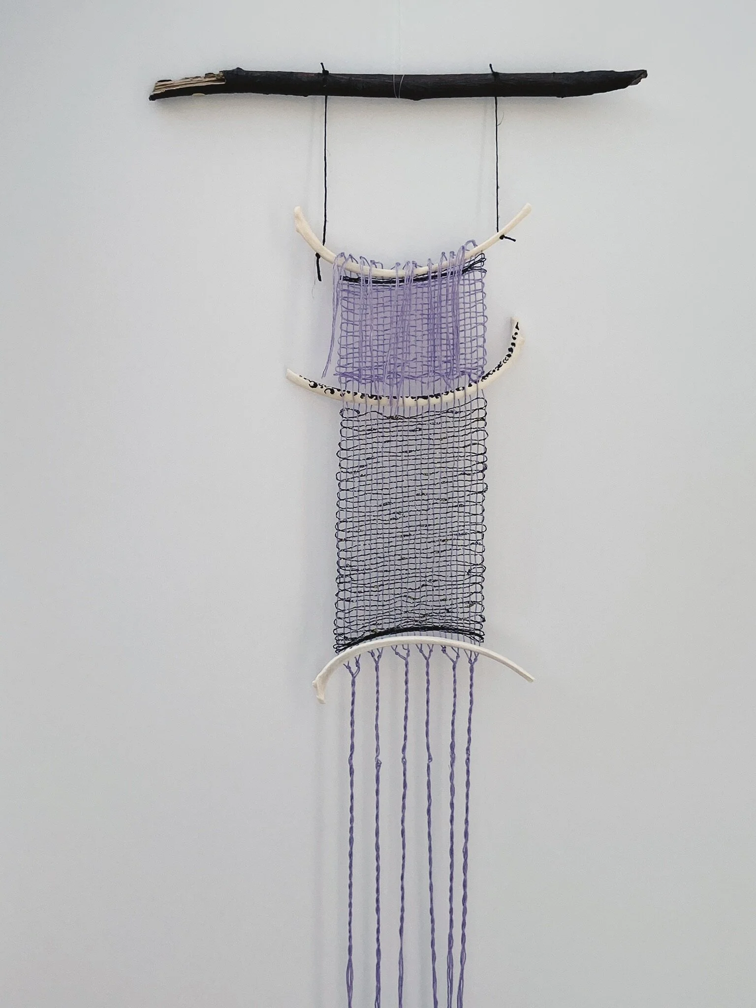 Wall hanging with driftwood 