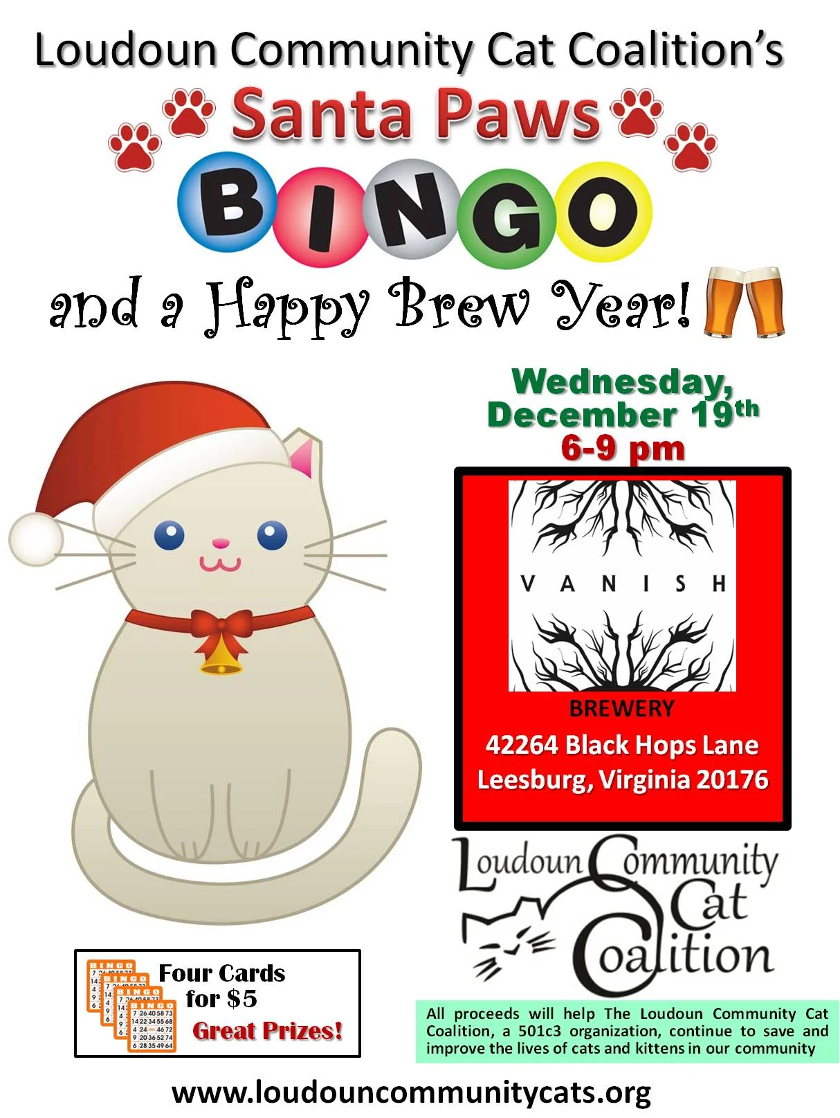 Santa Paws Bingo