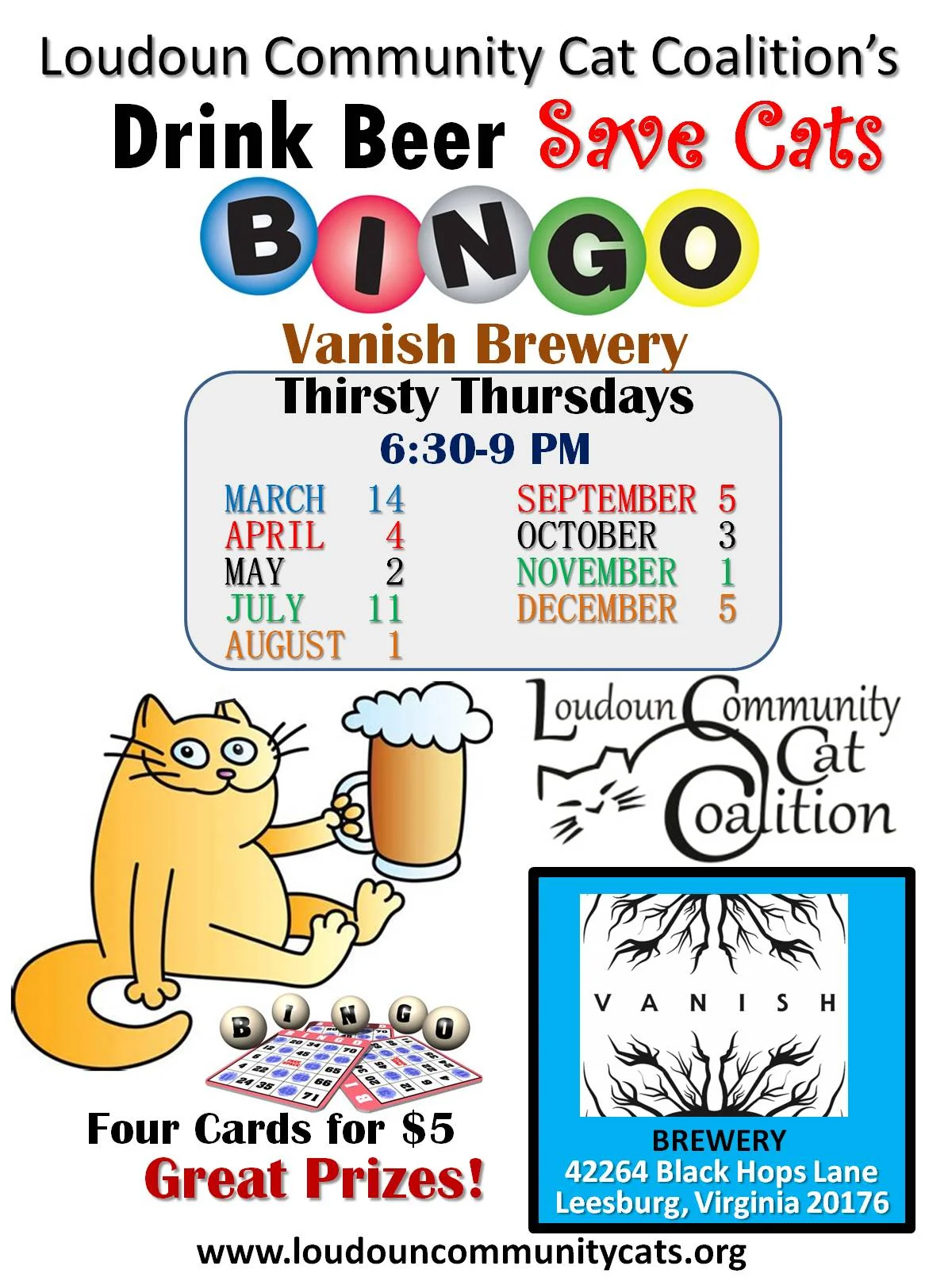 Drink Beer, Save Cats Bingo