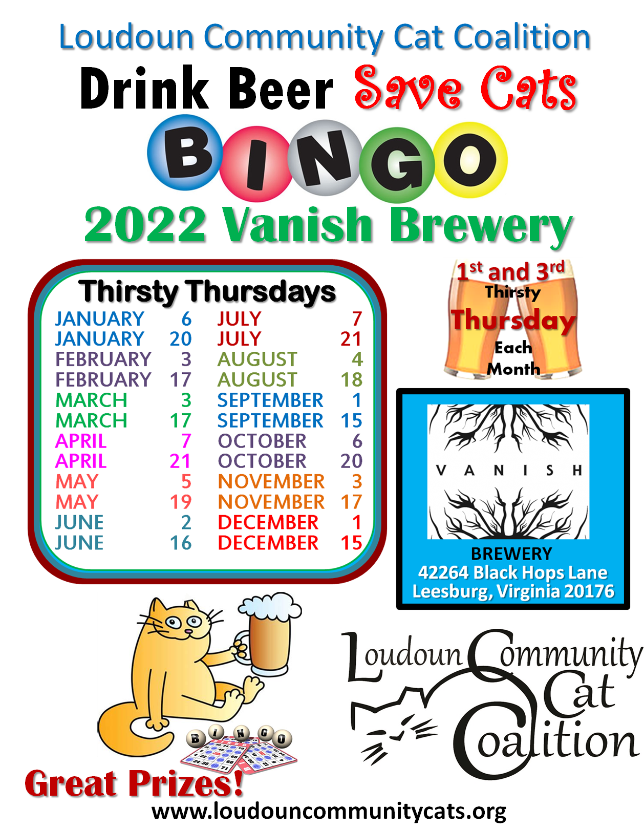 Drink Beer, Save Cats Bingo