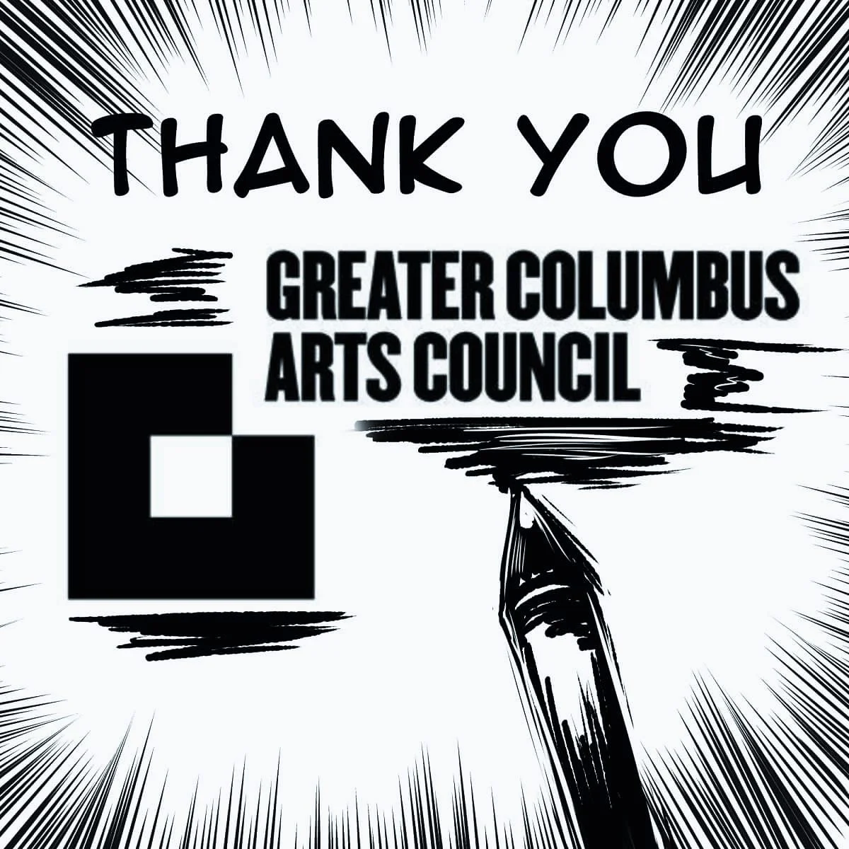 A BIG Thank You to @artmakescbus This grant will help fund my monthly art programs! #cbus #columbusohio #artmakescbus #gcacgrants