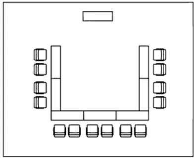 Interview Seating Layout Raymond Community Center & Conference Room — Heritage of the Americas ...