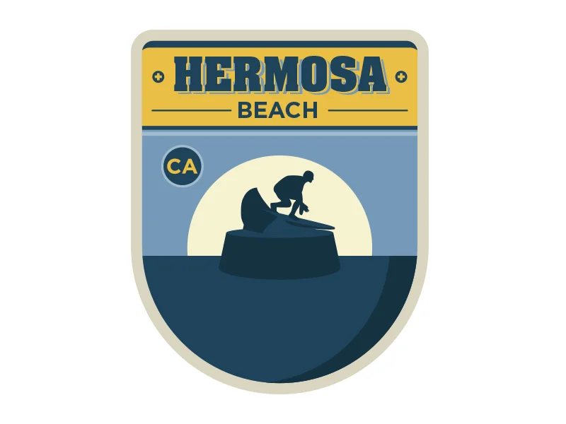 Hermosa Beach Badge