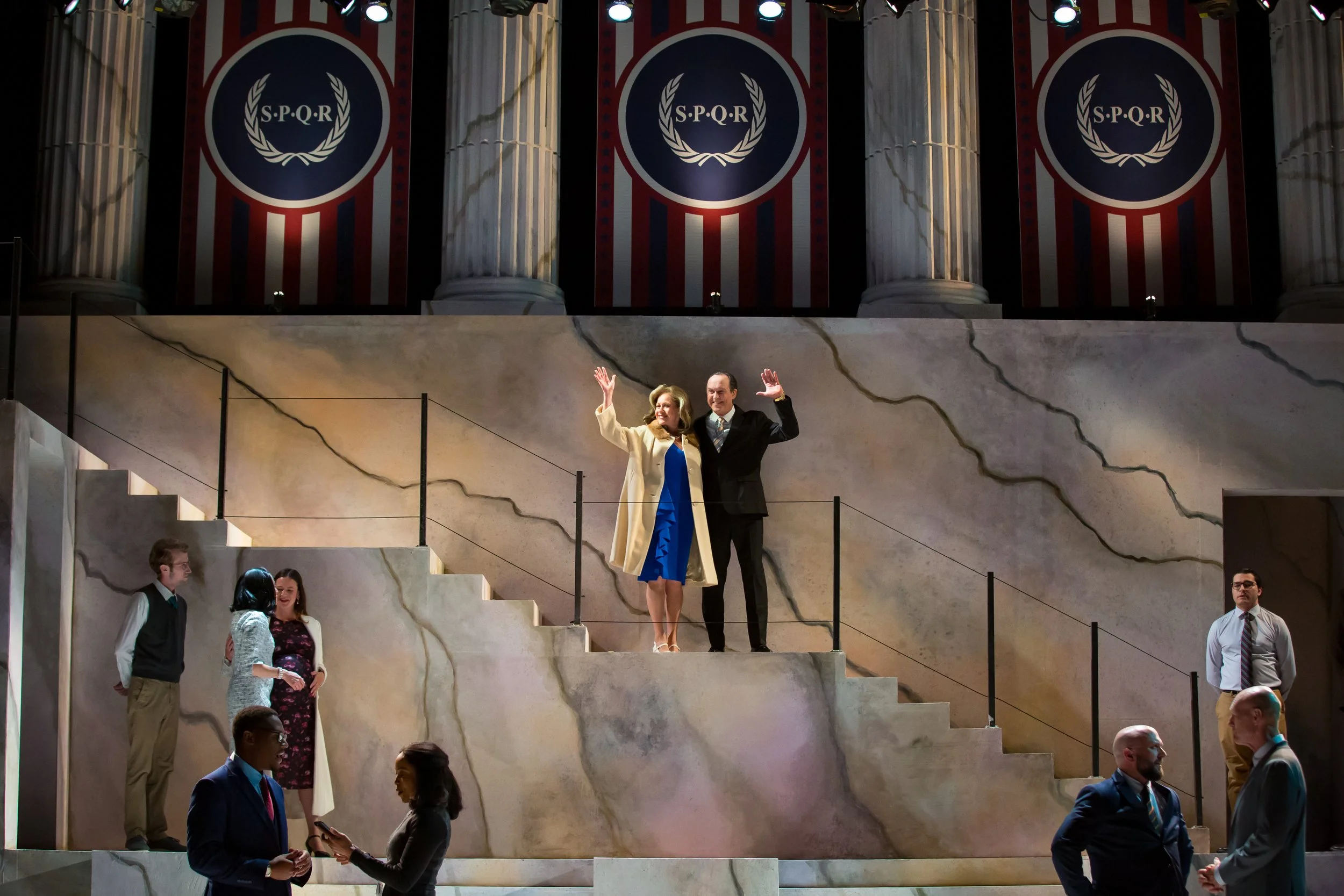 Laurie Keith (Calpurnia) Joe Hilsee (Caesar) cast of Julius Caesar.jpg