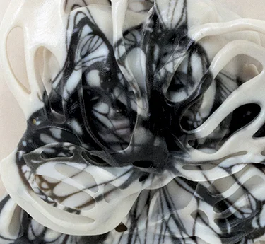 Norma Jeane II, Close up, 3D sculpted and printed in white vero. 5" x 7" 