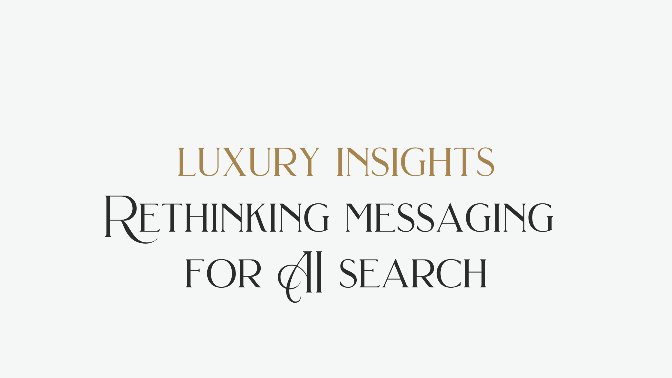 Rethinking messaging for AI search