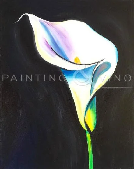 Painting & Vino: Colored Calla