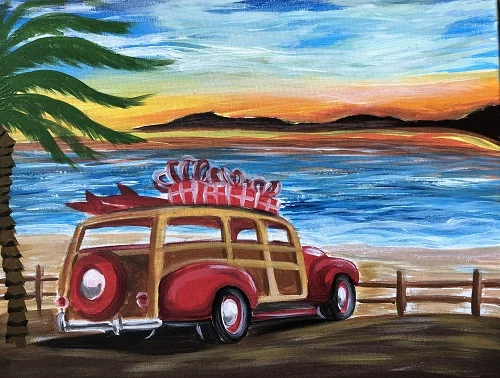 Painting &amp; Vino: Woody and the Palms