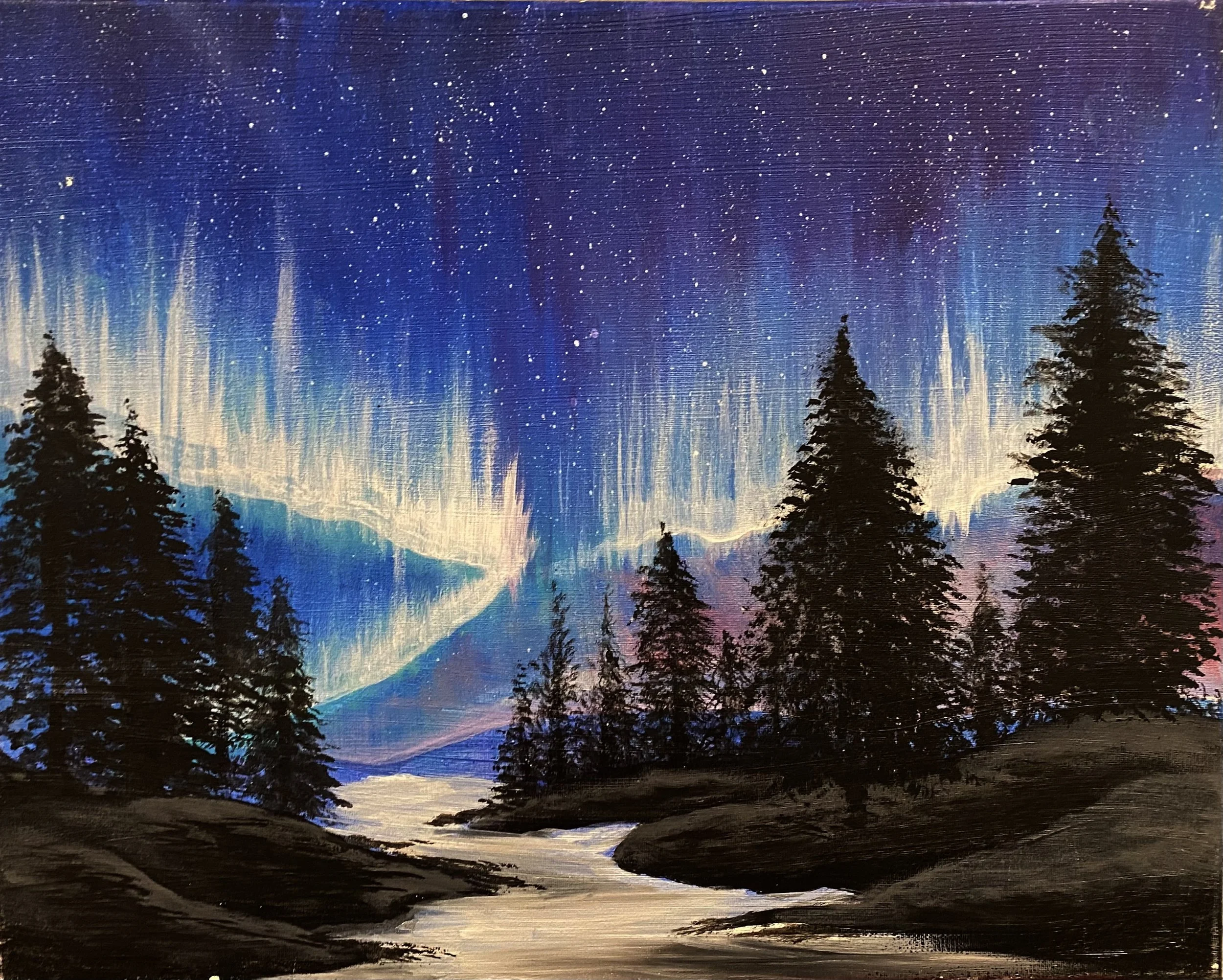 Painting &amp; Vino: Aurora Sky