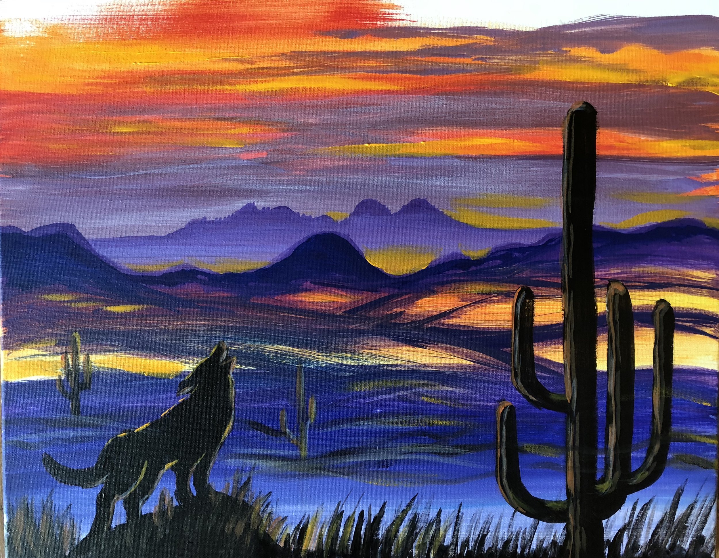Painting &amp; Vino: Coyote Call