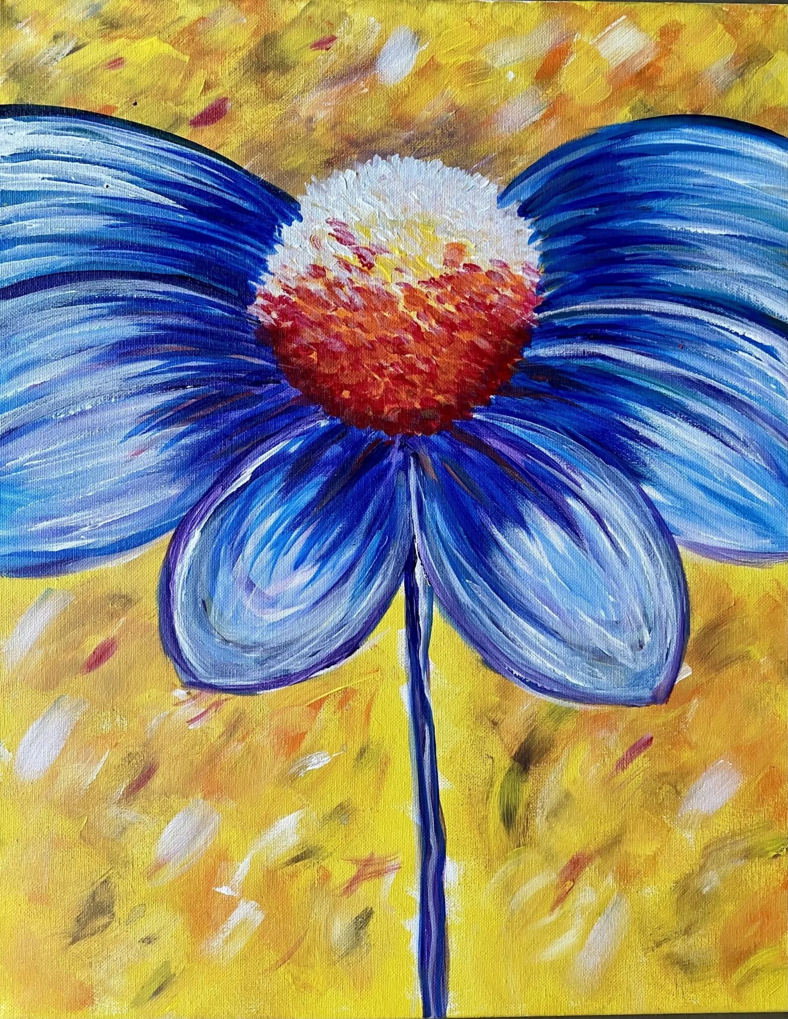 Painting & Vino: Blue Flower