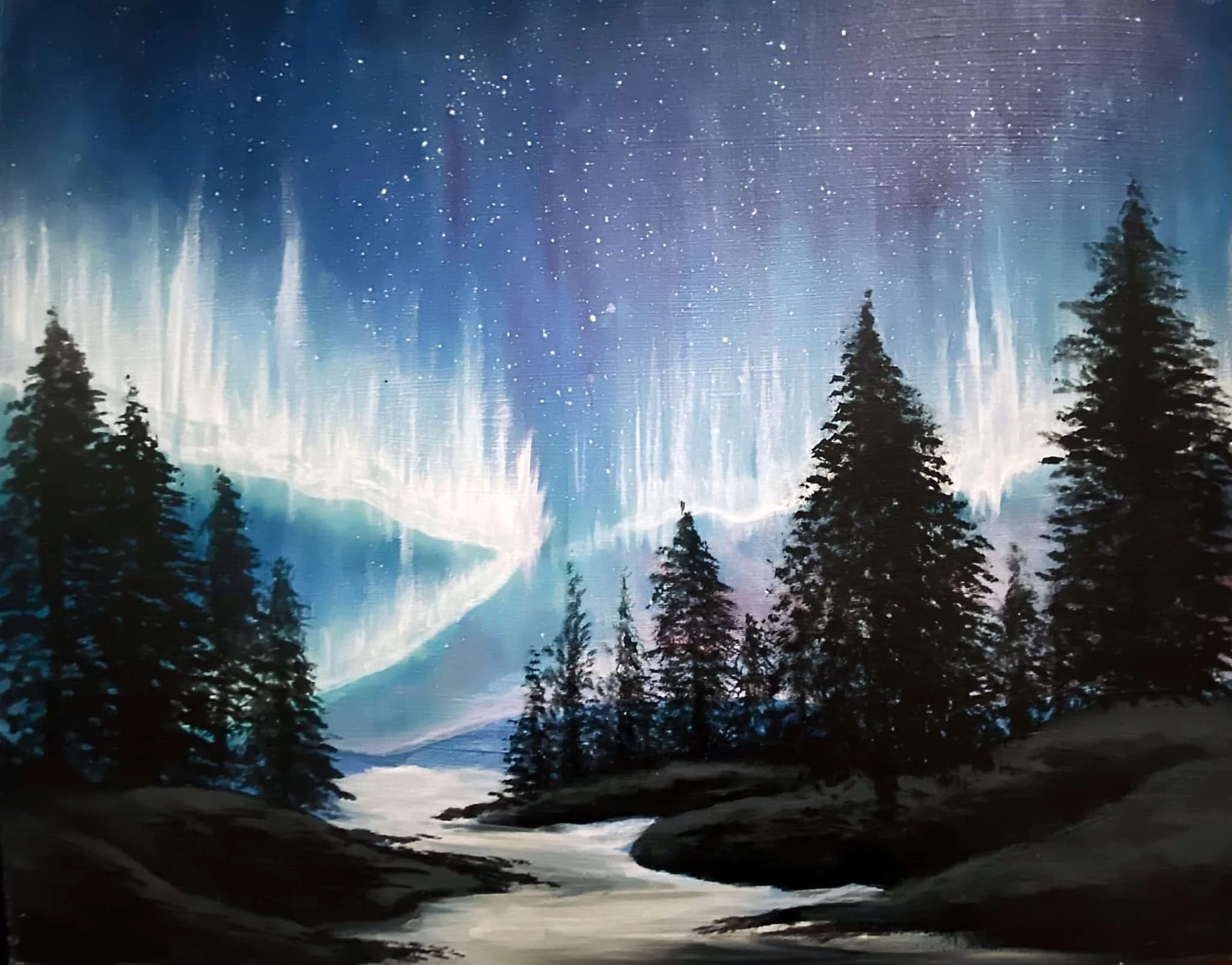 Painting & Vino: Aurora Sky
