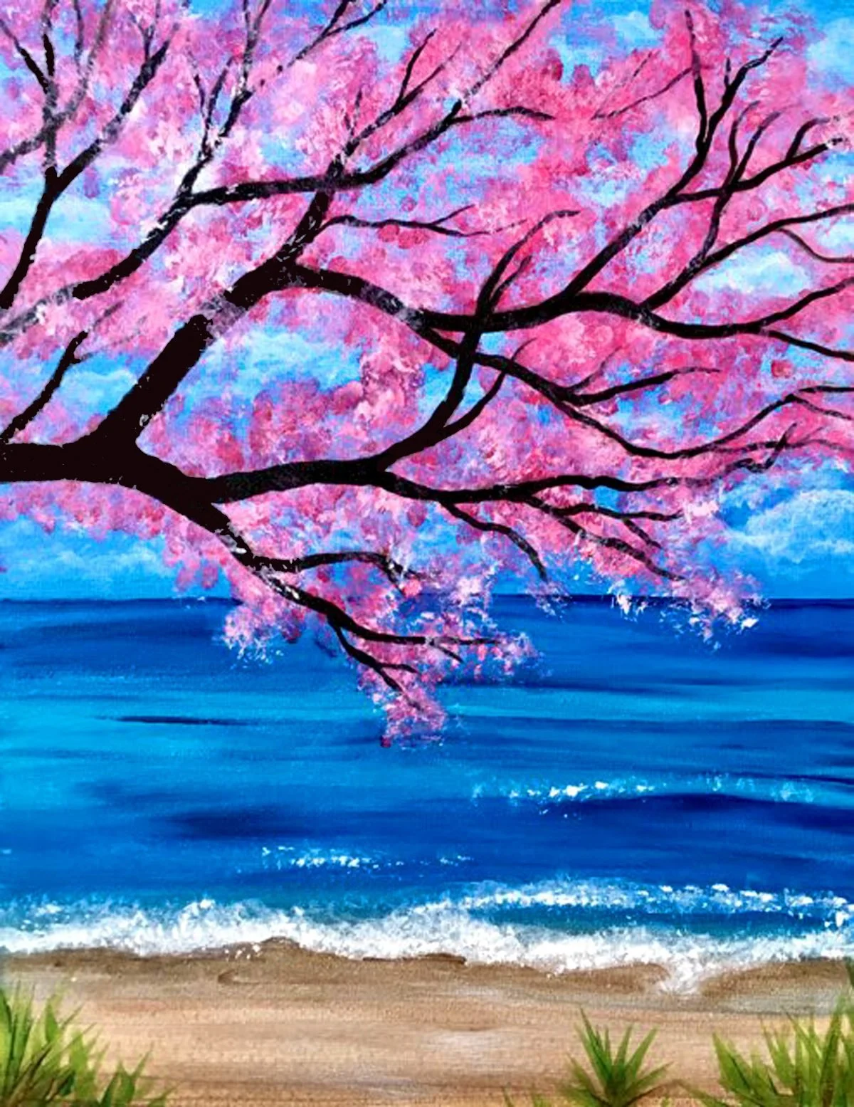Painting & Vino: Beach Blossoms Paint & Sip