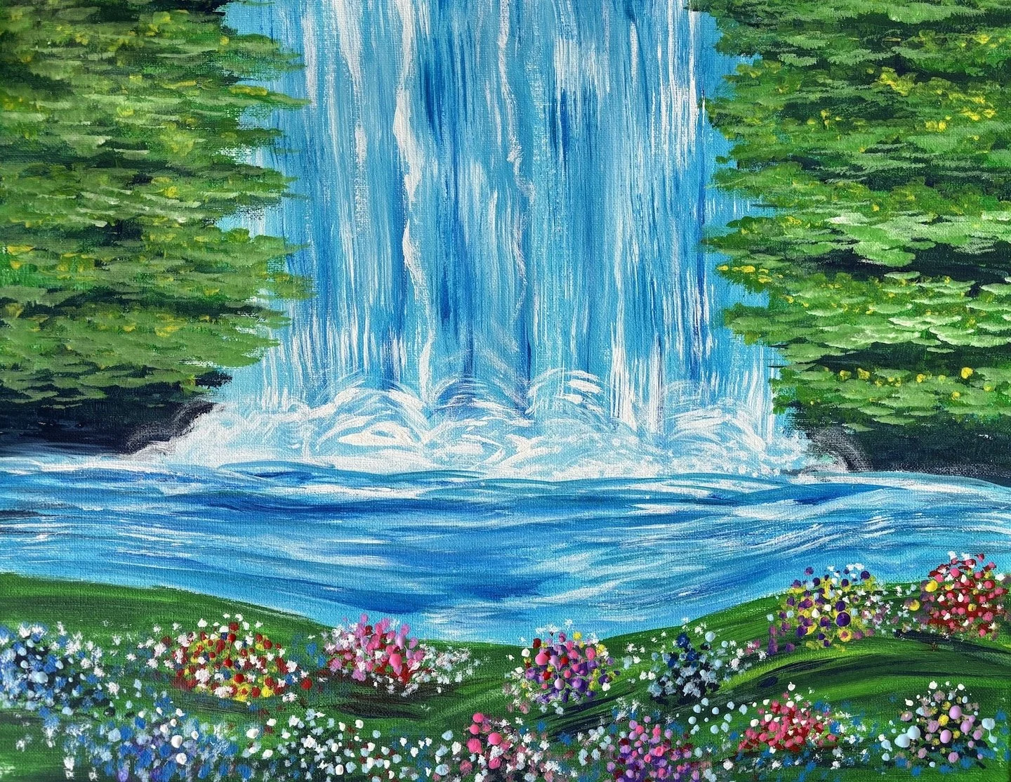 Painting & Vino: Waterfall in Spring