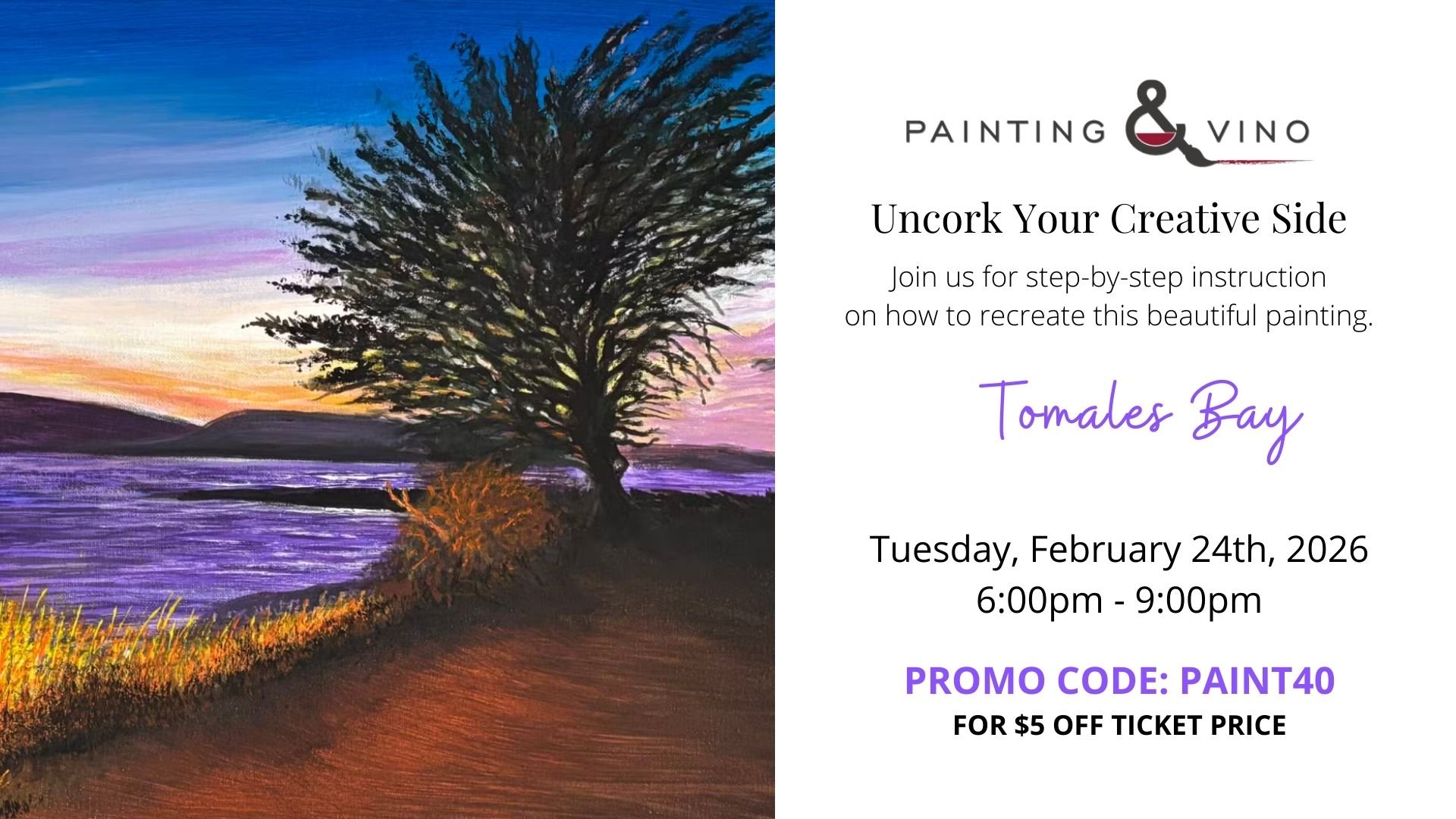Painting &amp; Vino: Tomales Bay