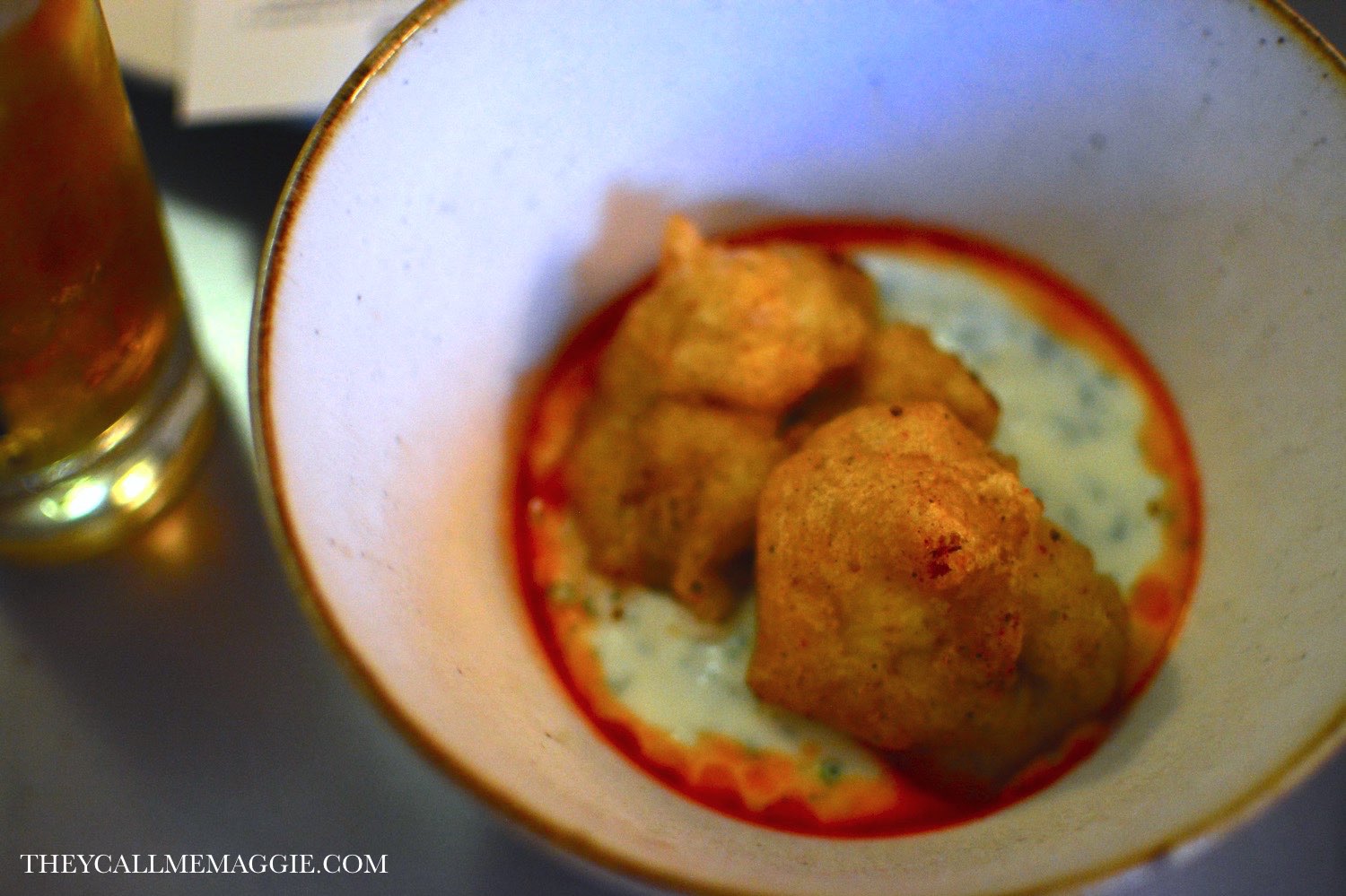  Fried cauliflower - with ranch dressing and hot sauce 