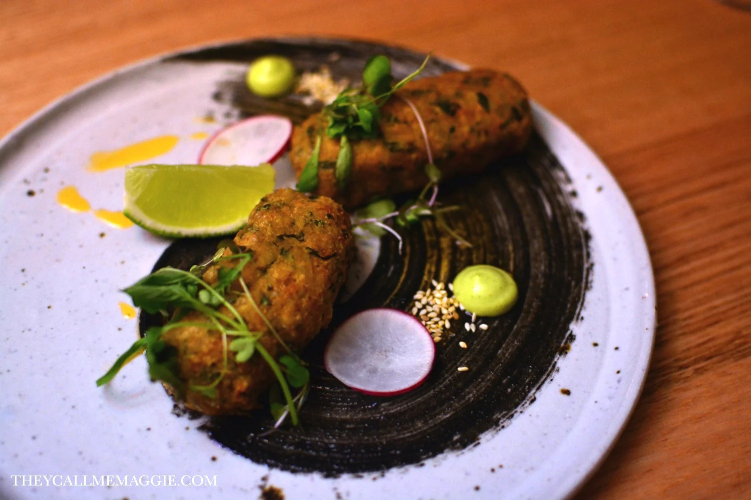 Prawn falafel
