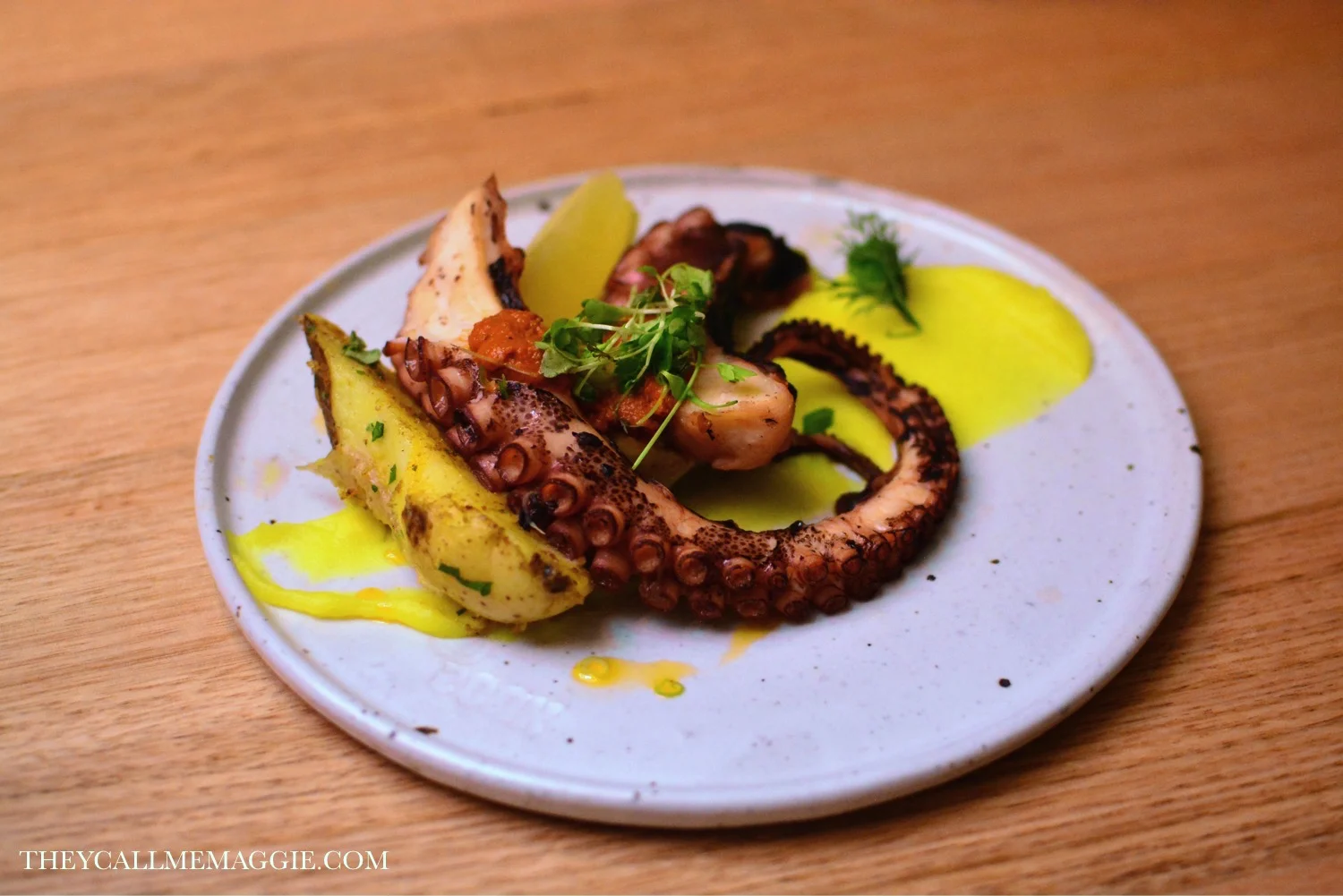 Charcoal octopus