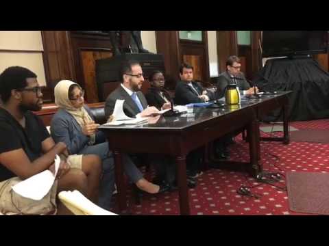 CAIR-NY's Albert Cahn testifies before the NY City Council