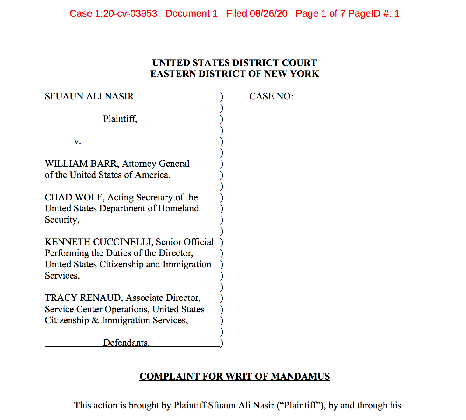 CAIR-NY Files Lawsuit Against USCIS&nbsp;Over Yemeni Family’s Reunification Visa Delay&nbsp;