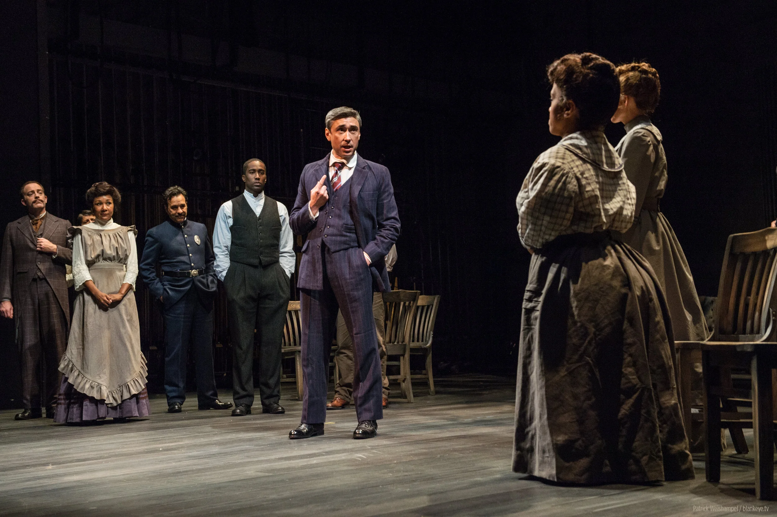 As Editor Webb in "Our Town" at Portland Center Stage
