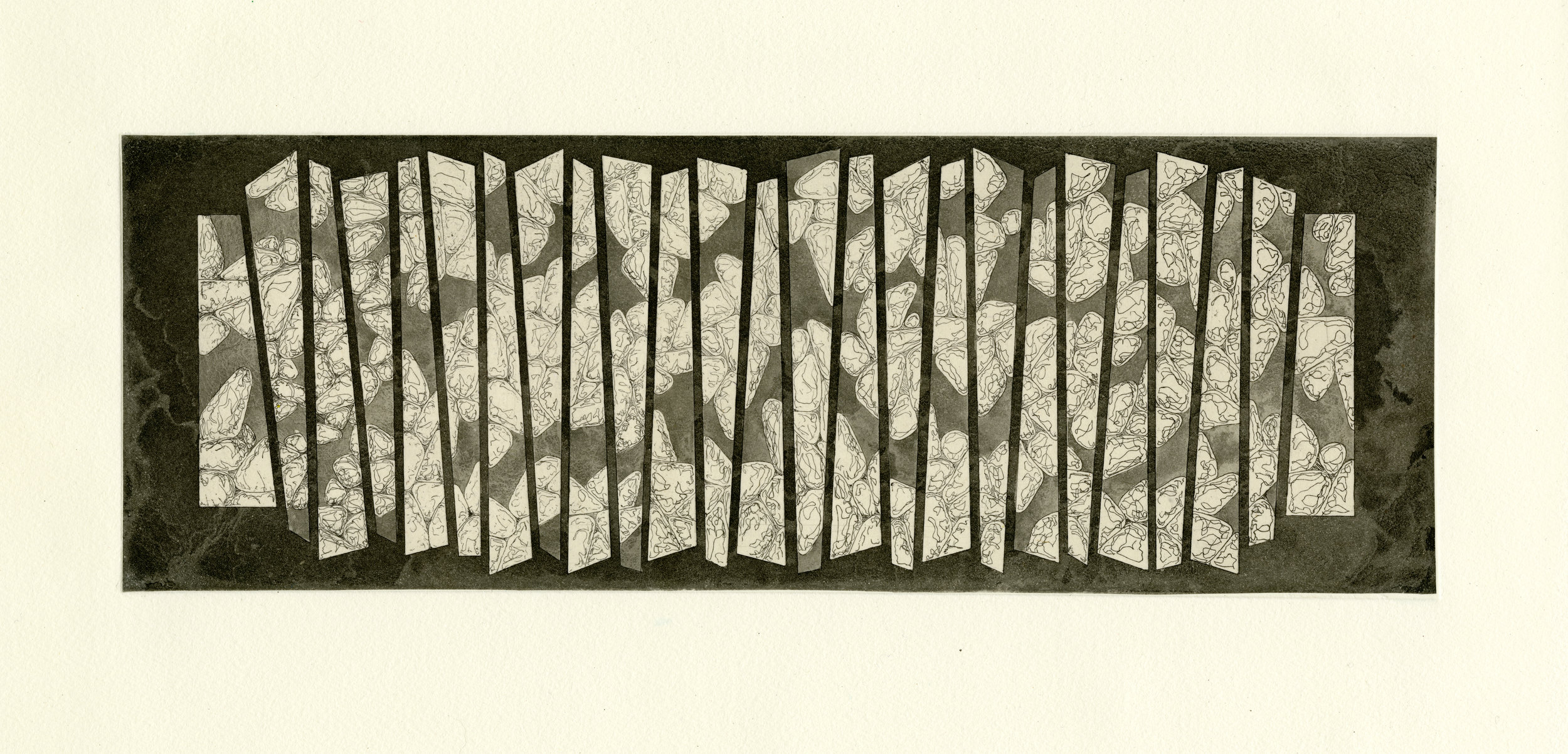 Sediment , 2017 Etching 4" x 16"