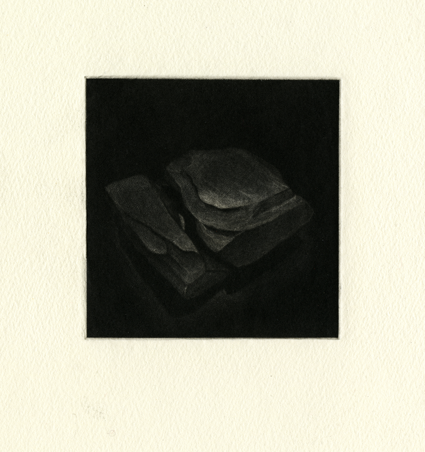    Fragment 1,    2019  Mezzotint  4” x  4”  