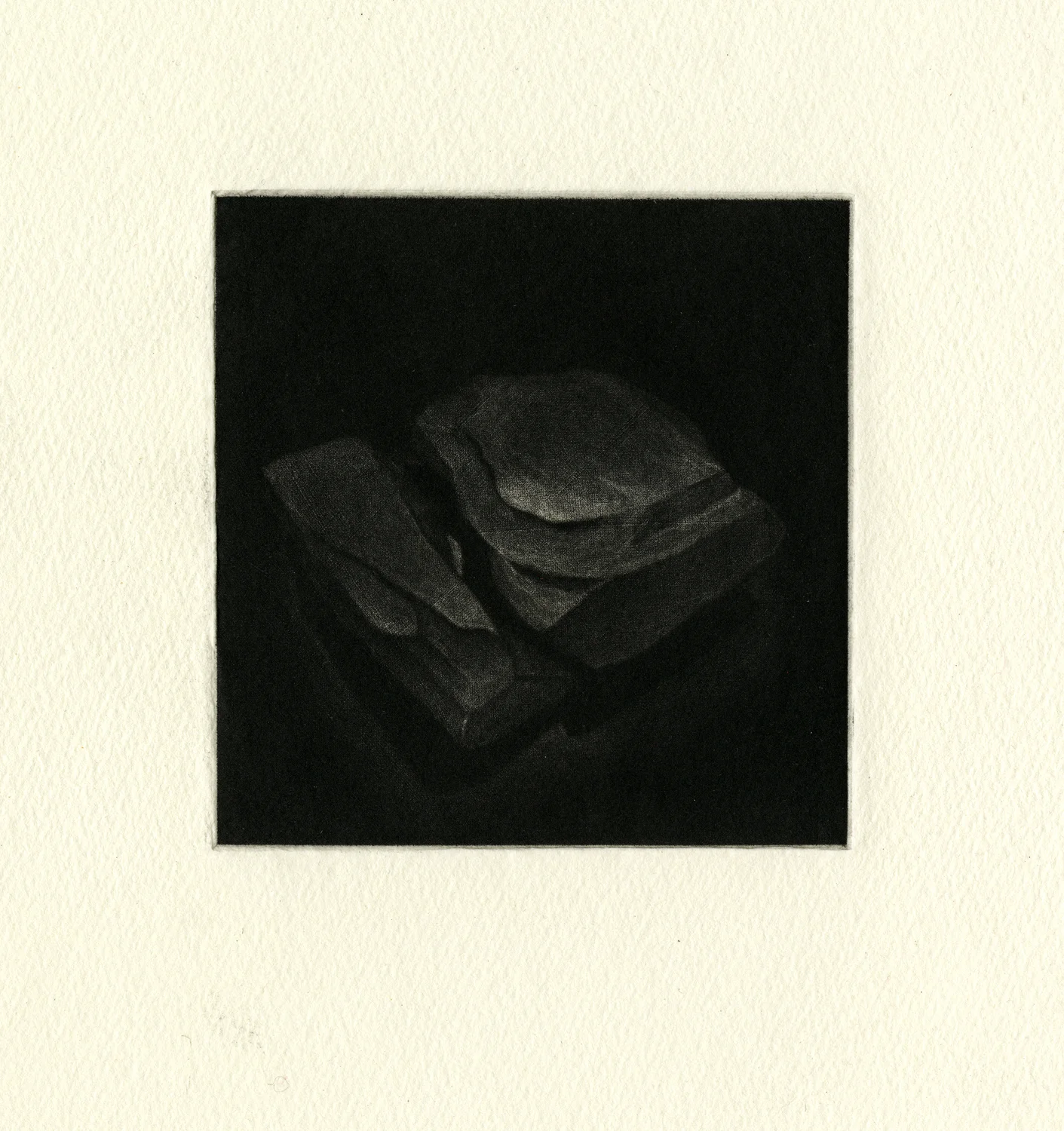 Fragment 1, 2019 Mezzotint 4” x 4”