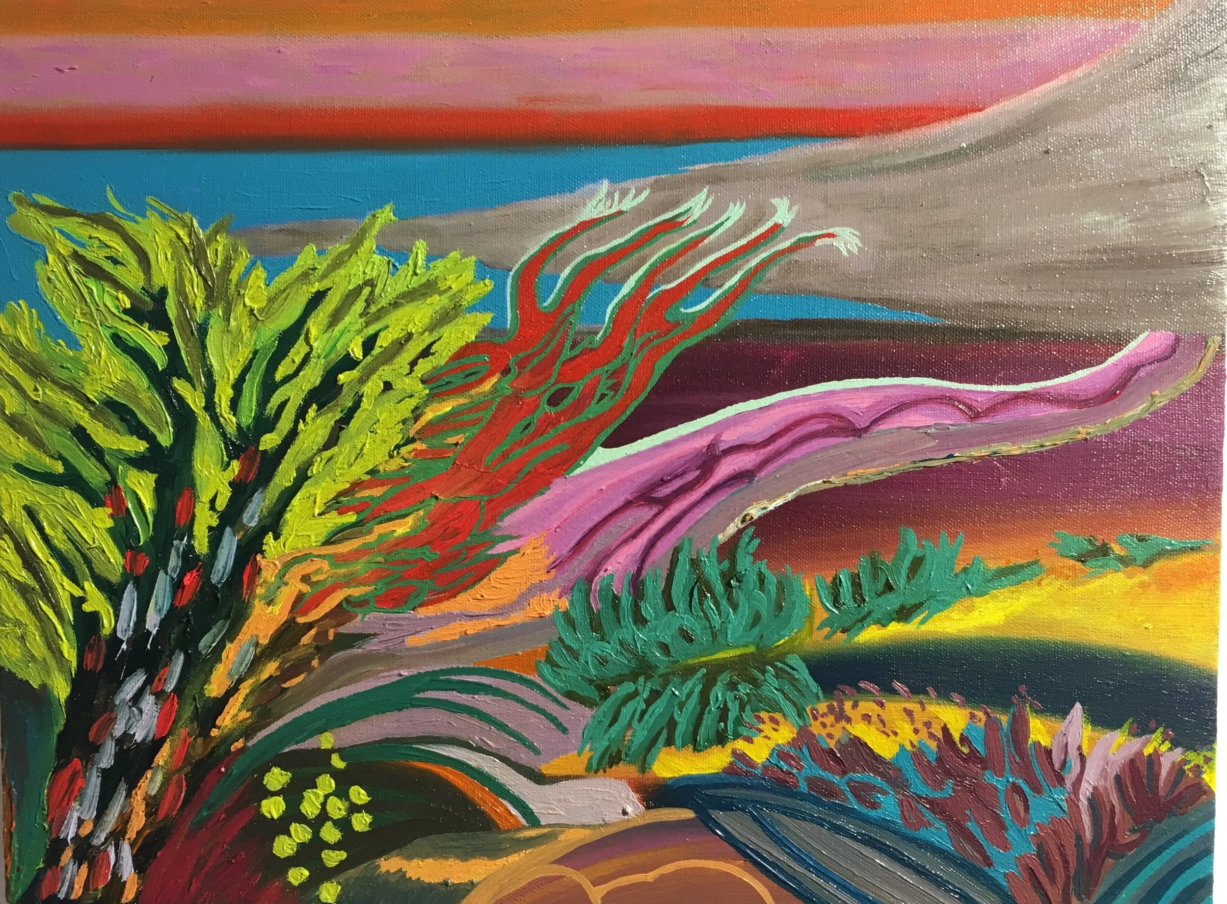 Abstracted Landscape #6 (West Coast Fire)