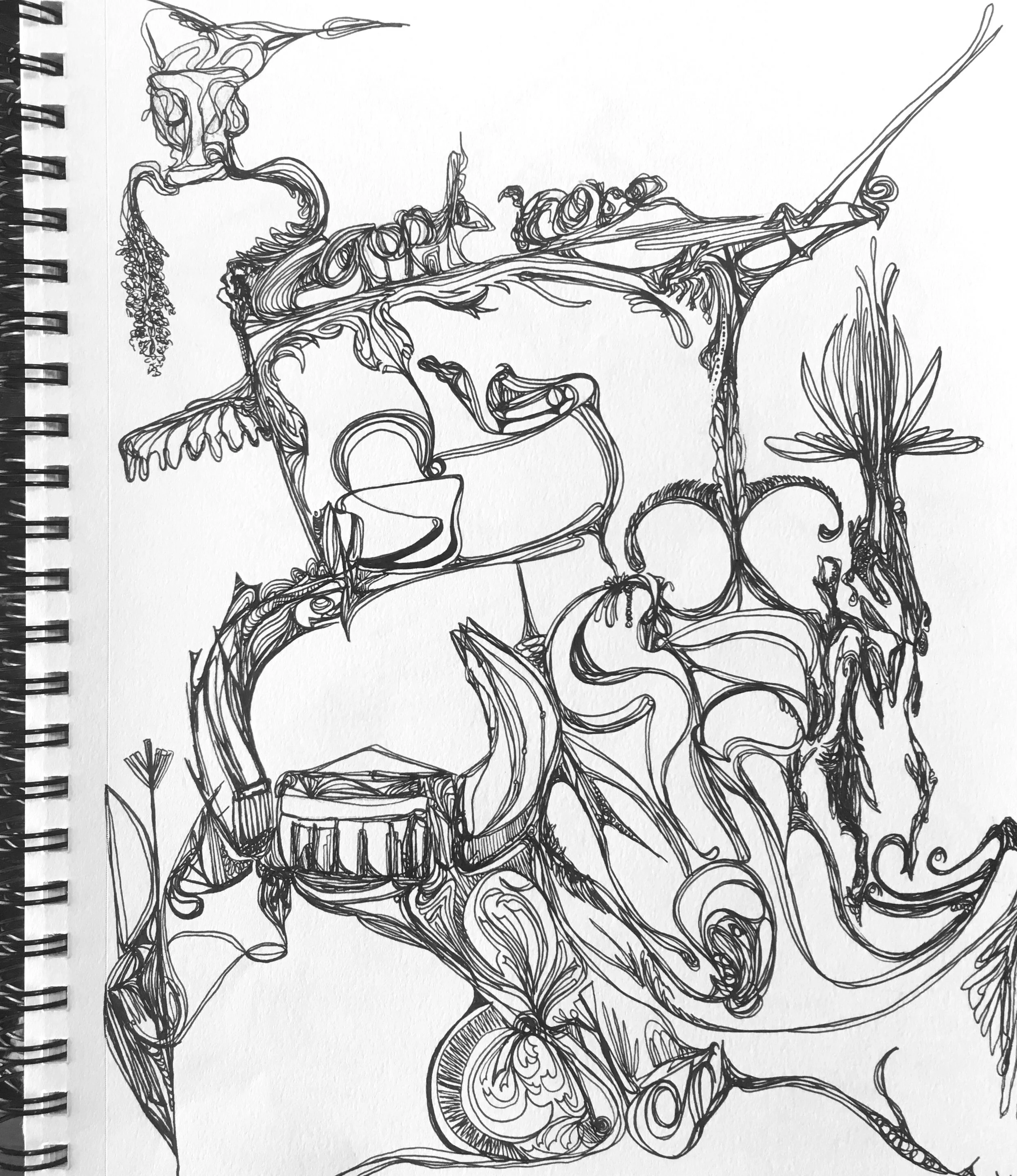 Sketchbook #3, Page 13: Apple Core