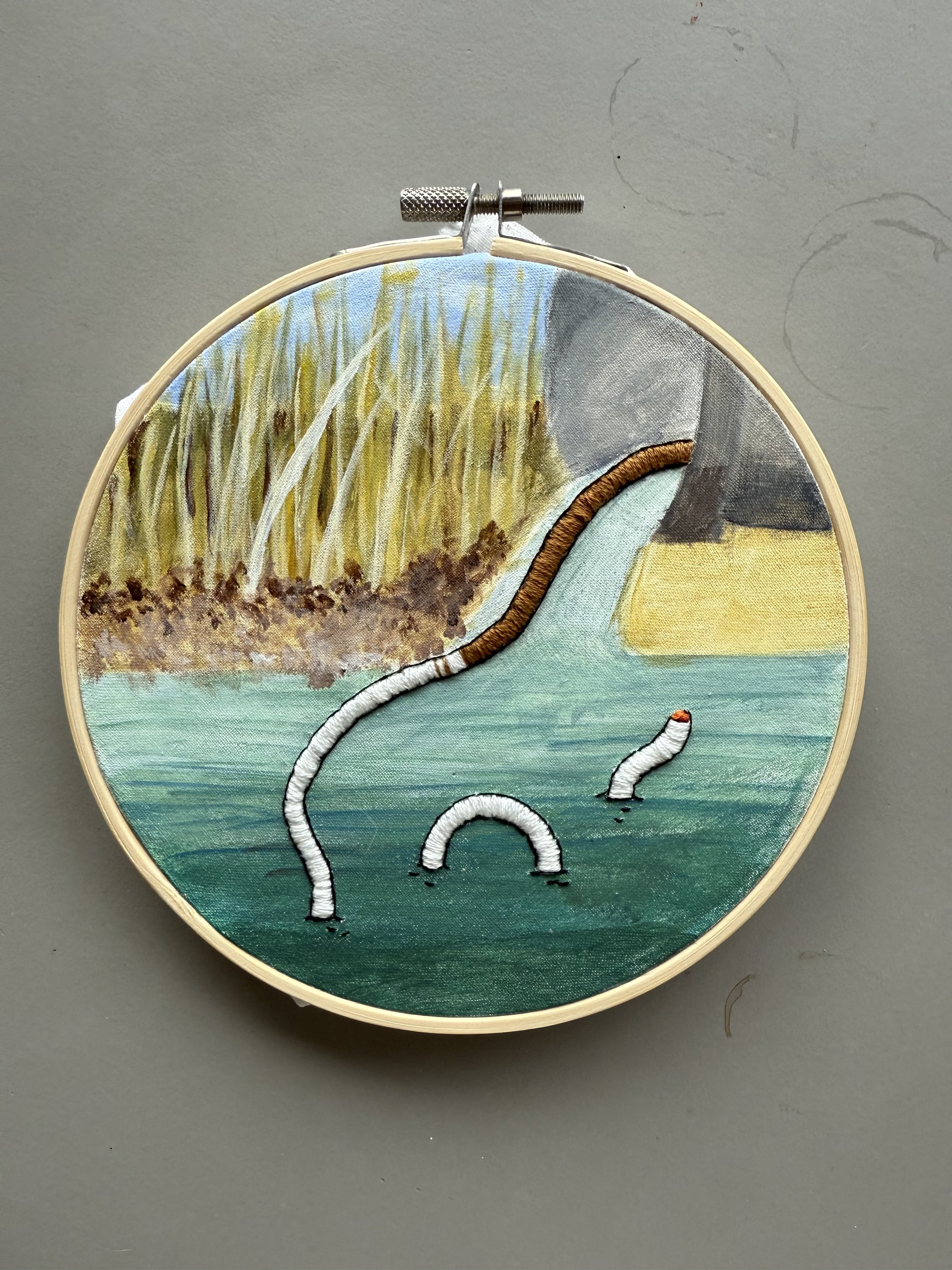 Holly and Steven Grigalunas, "Sewer Serpent"