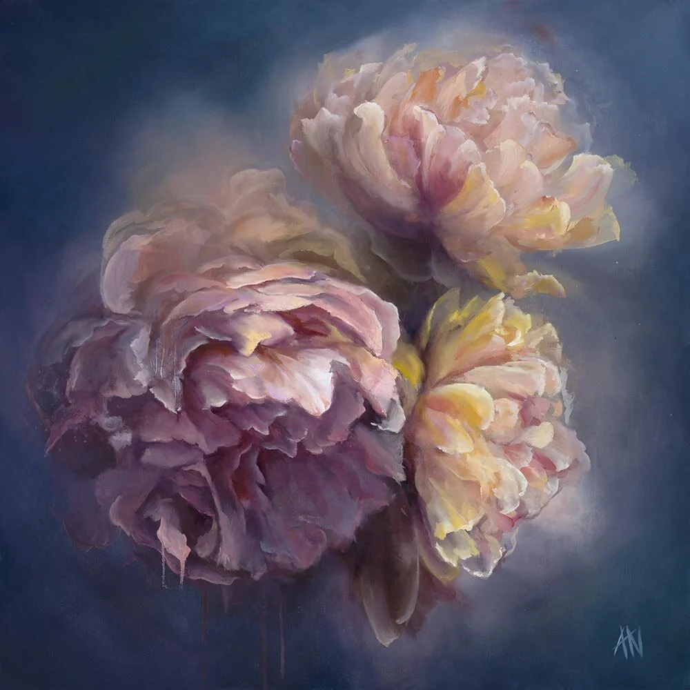 Peonies in Blue - Fine art print