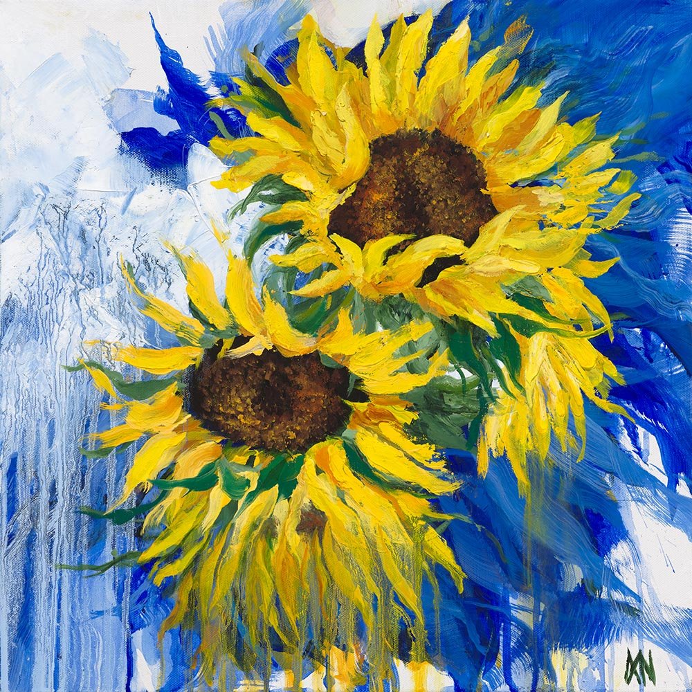 Joyful Sunflowers - Fine art print