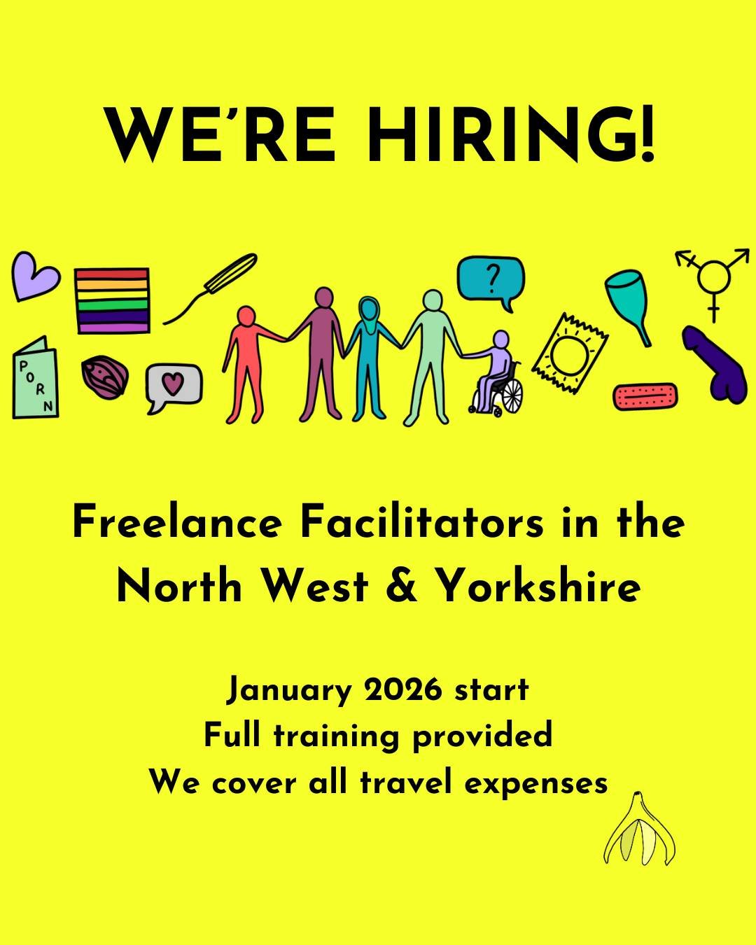 🎉We're hiring Programme Facilitators in North West England, Yorkshire &amp; The Humber

Are you passionate about Relationships &amp; Sex Education? Have you worked with young people? We want to hear from you! 

🌈Our team deliver inclusive and compr