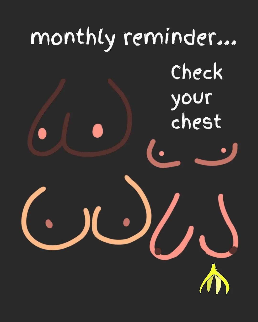 🥳New year? New reminder to #CheckYourChest - It only takes a few minutes! 

@coppafeel has an inclusive guide! 

#ChestCheck #CoppaFeel #BreastCheck