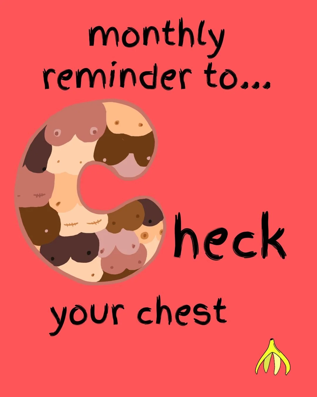 Your monthly reminder to check your chest! 

Remember, everyone has their own 'normal'. Make sure you know yours so you can spot anything out of the ordinary.

Follow @coppafeel for advice on how to check your chest!

#RSE #CheckYourChest #HealthEduc