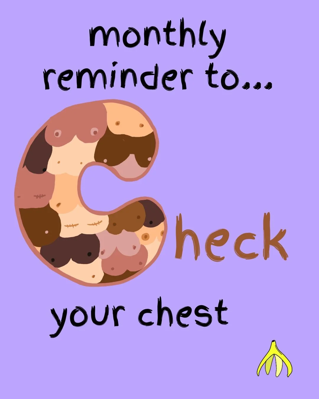 Your monthly reminder to check your chest! 

Everyone's chest is different&mdash;Make sure you know yours so you can spot anything out of the ordinary.

Follow @coppafeel for further advice on how to check your chest!

#RSE #CheckYourChest #HealthEdu