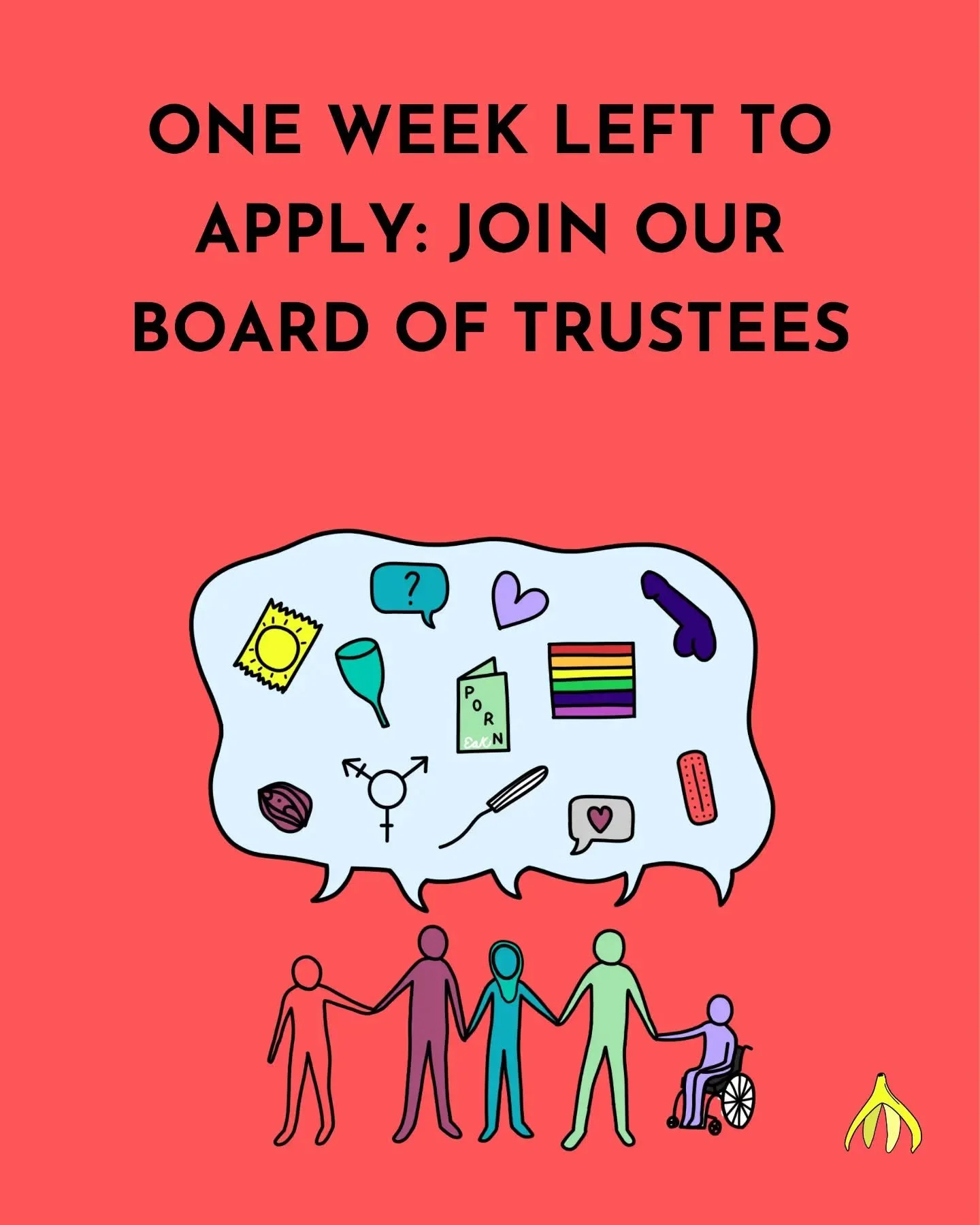 One week left to apply!

Are you passionate about social justice and inclusive Relationships, Sex and Health Education? Join our Board to help shape the future of our Charity! 🌍✨

What we're looking for -
- People who share our values &amp; commitme