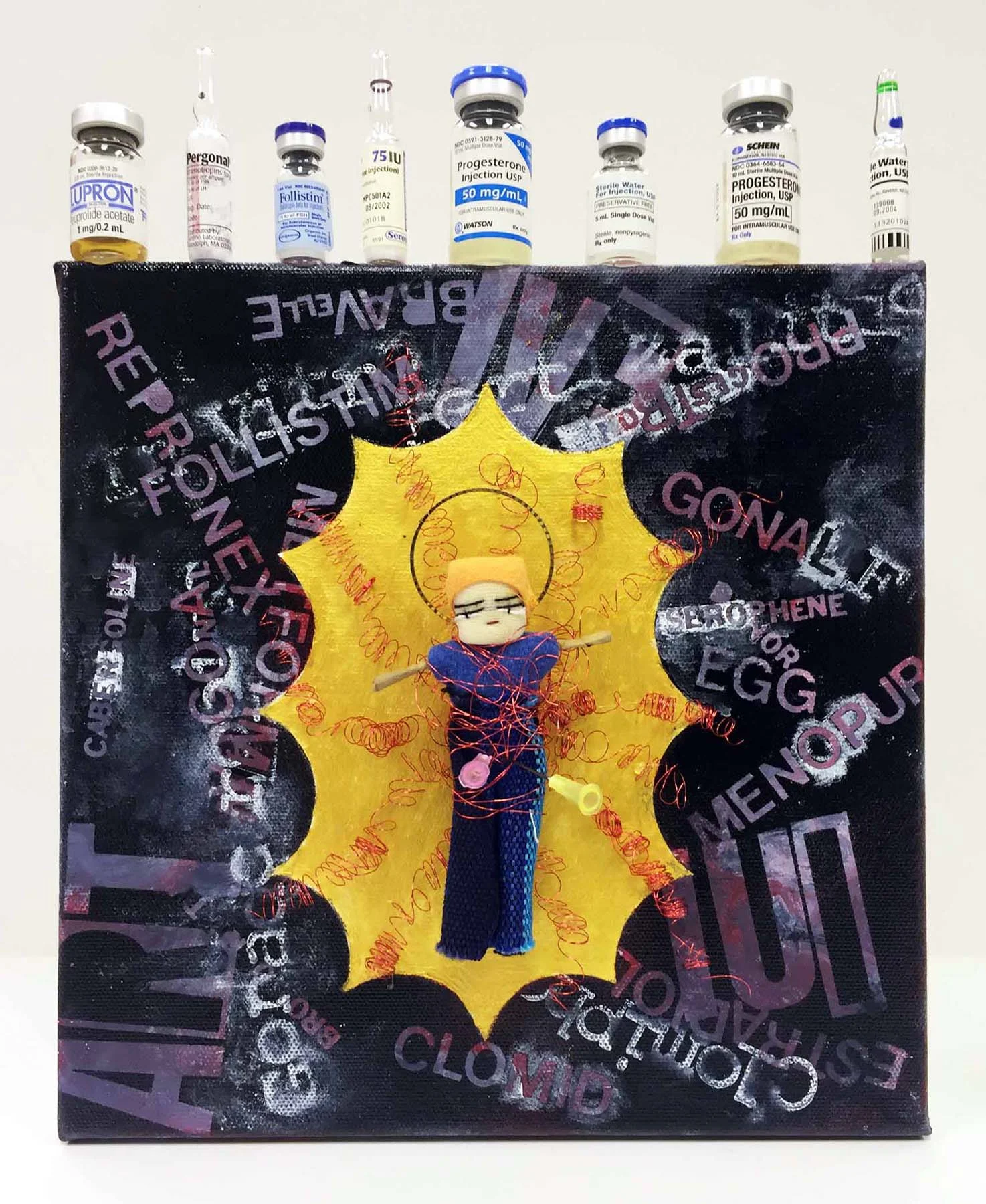 Fertility Deity - Promises - bricolage, 12x10, 2015
