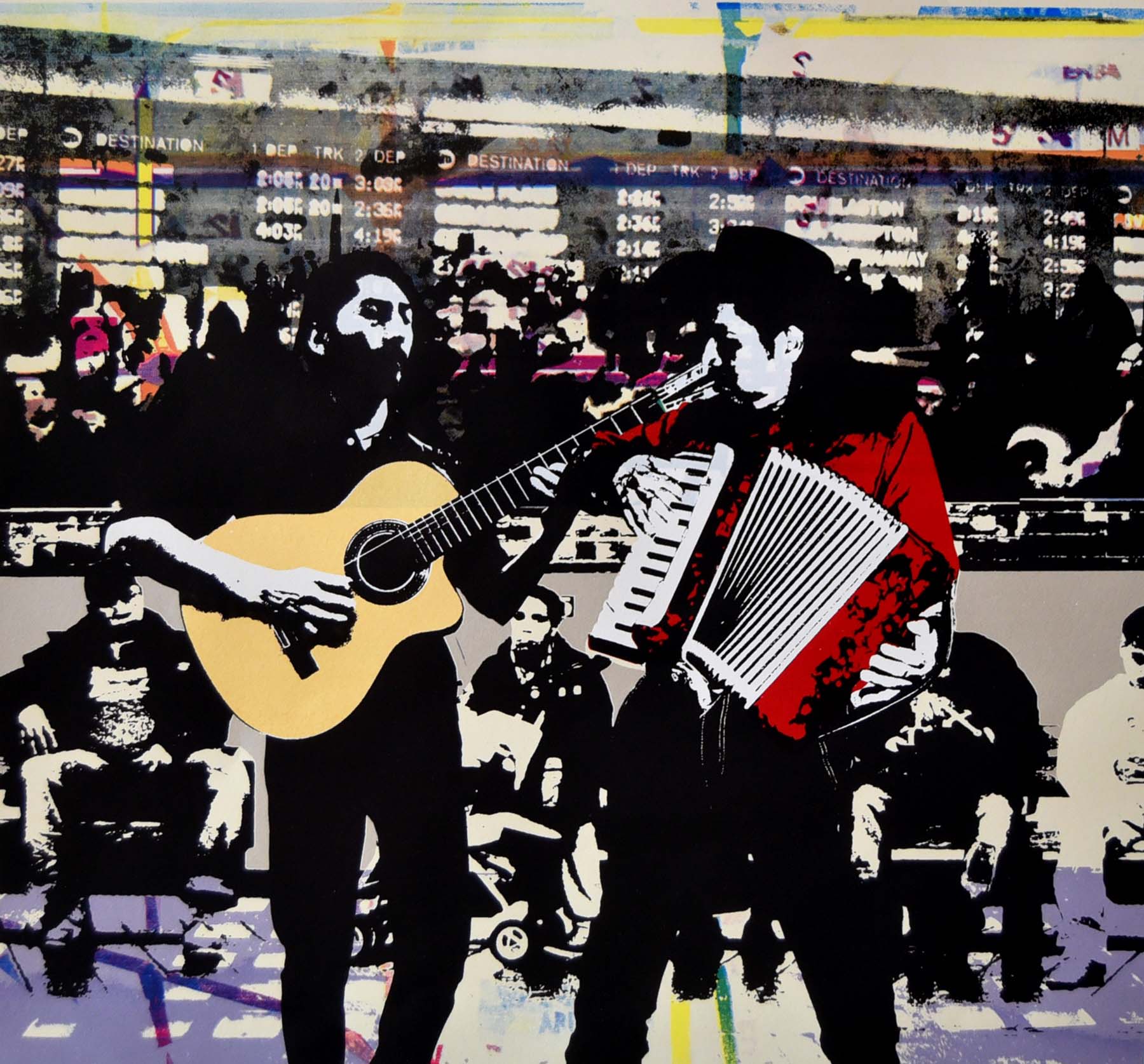 Subway Performers-The Accordionist 