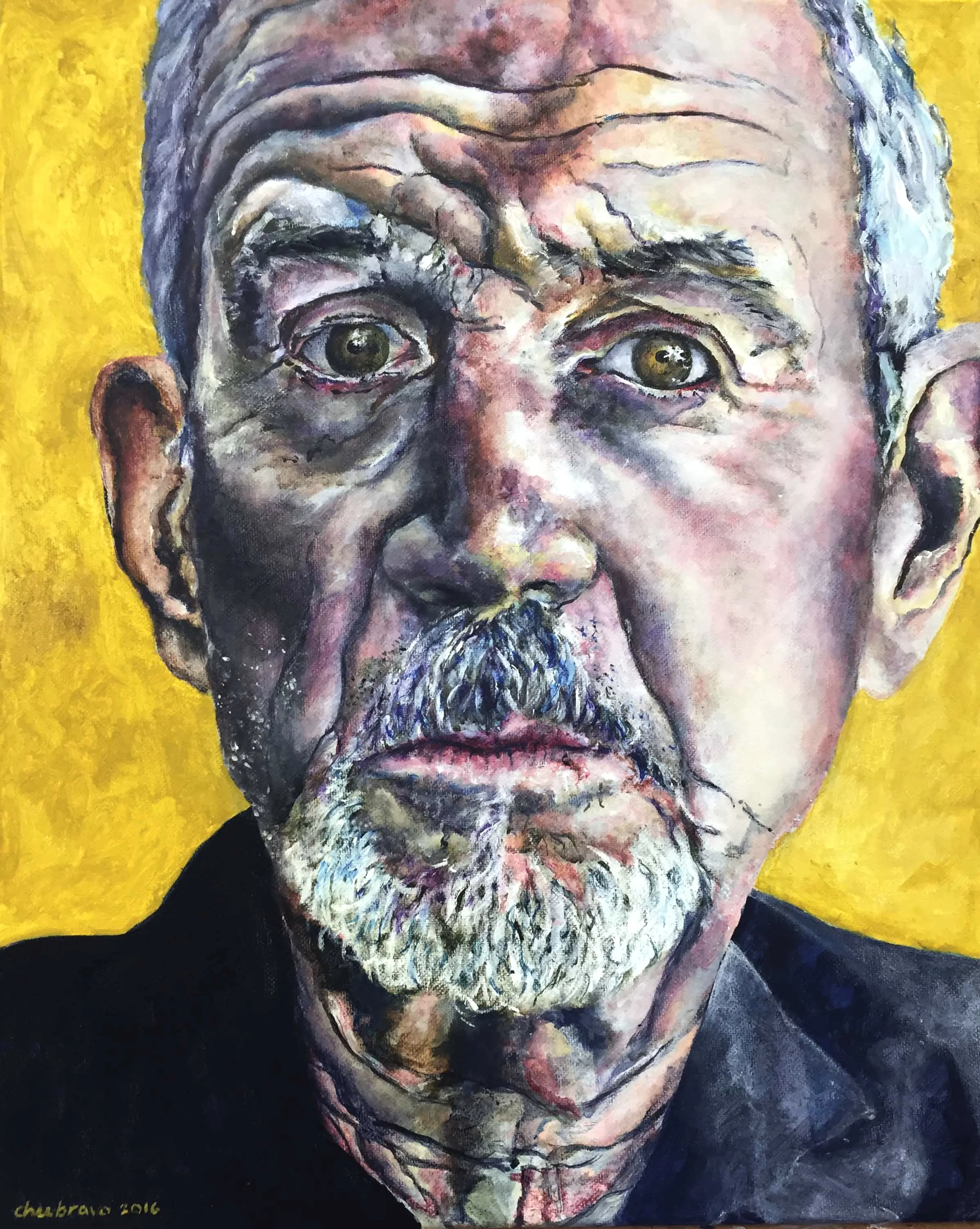 Kevin - acrylic, 20"x16", 2016