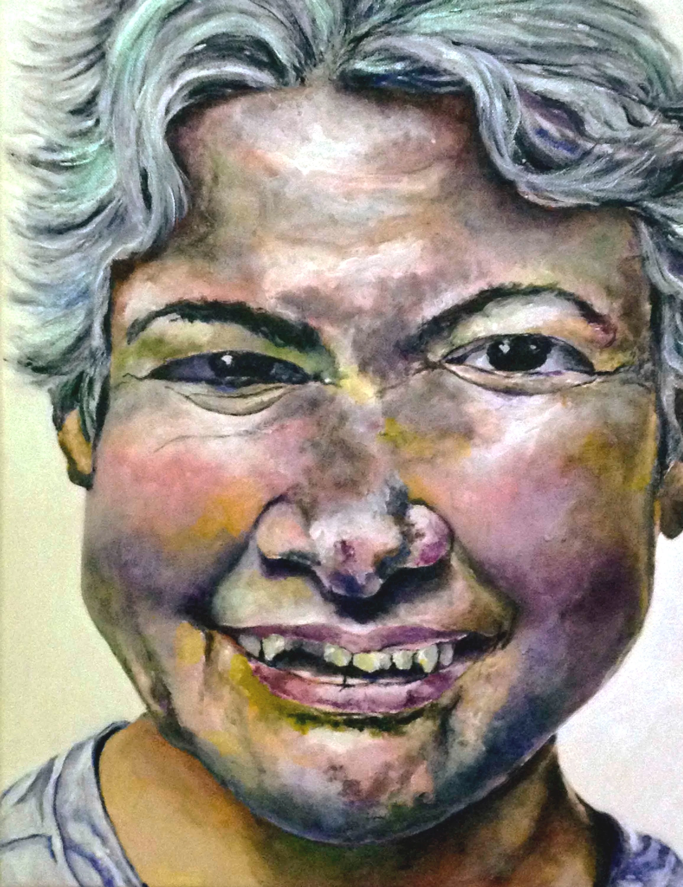 Alegria - acrylic, 20"x16", 2015