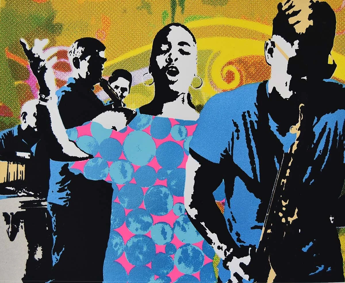 La Libertad - La Cantora II - screenprint, 8.375"x10", 2019