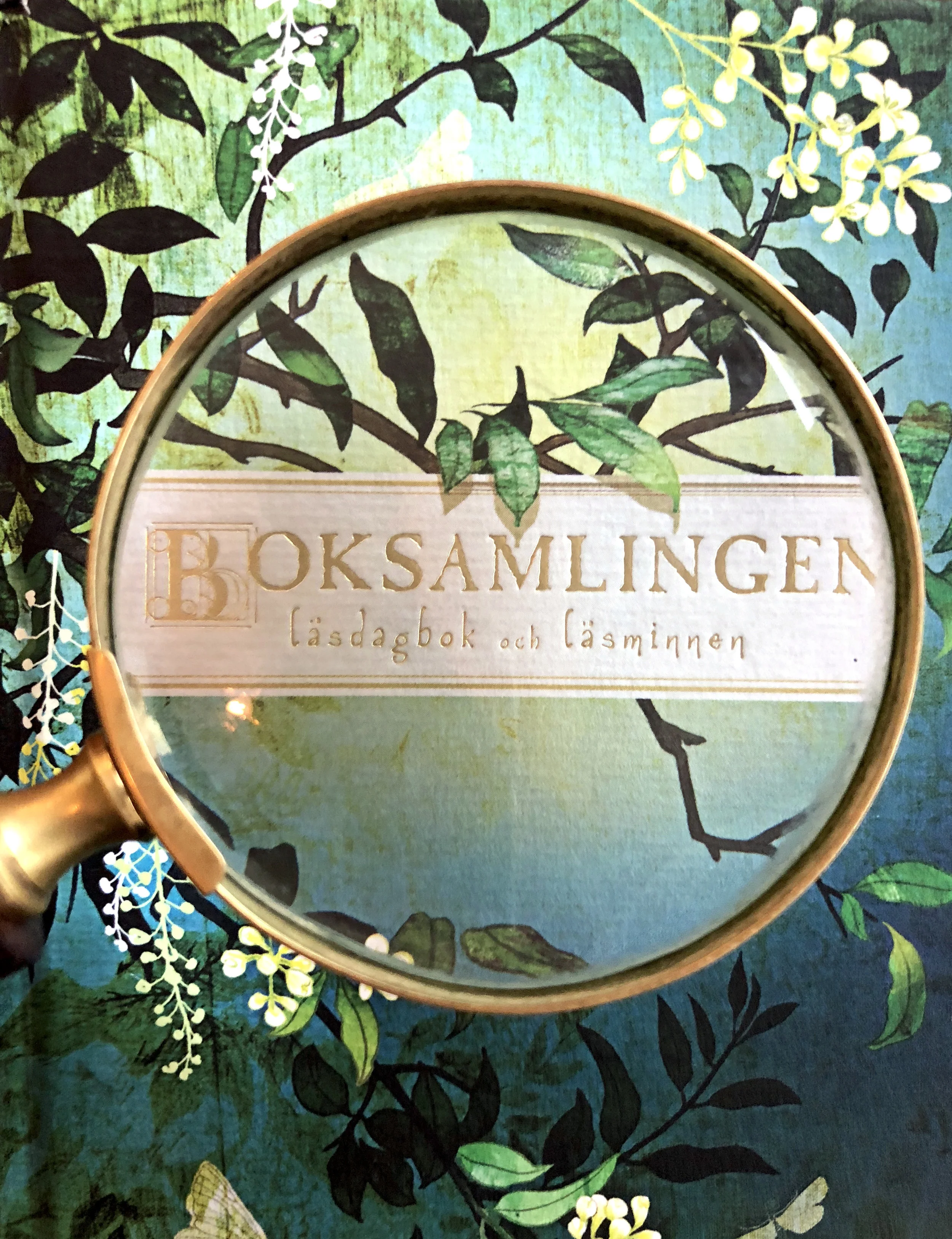 Boksamlingen är en omsorgsfullt illustrerad läsdagbok och anteckningsbok för bokälskare