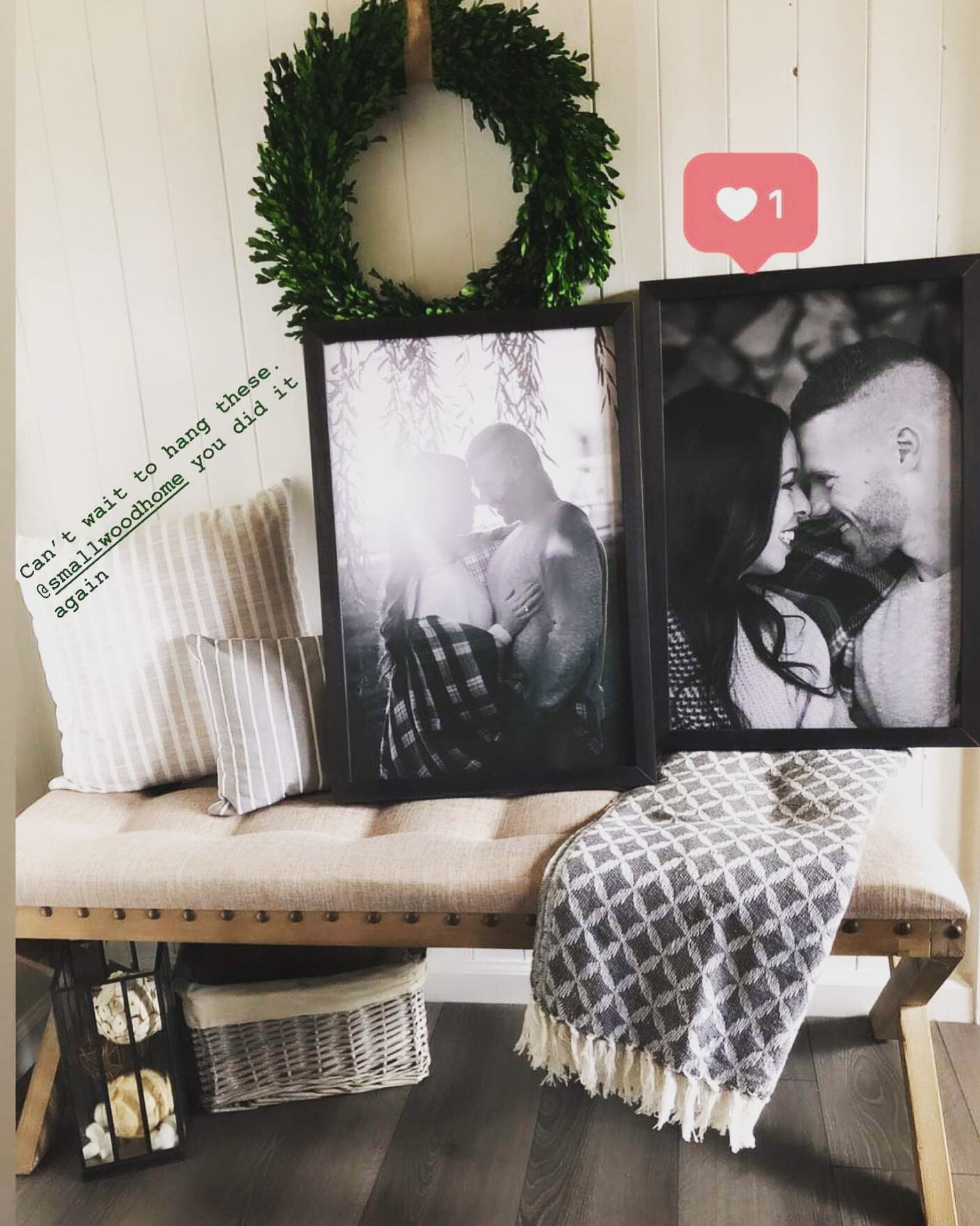 Photo throw back from one of my clients who ordered giant prints from their session to hang up in their home. I love when my images hang on walls for years to come. It&rsquo;s like a frozen moment in time you can always look back on ❤️ 📸 #saturdaysu
