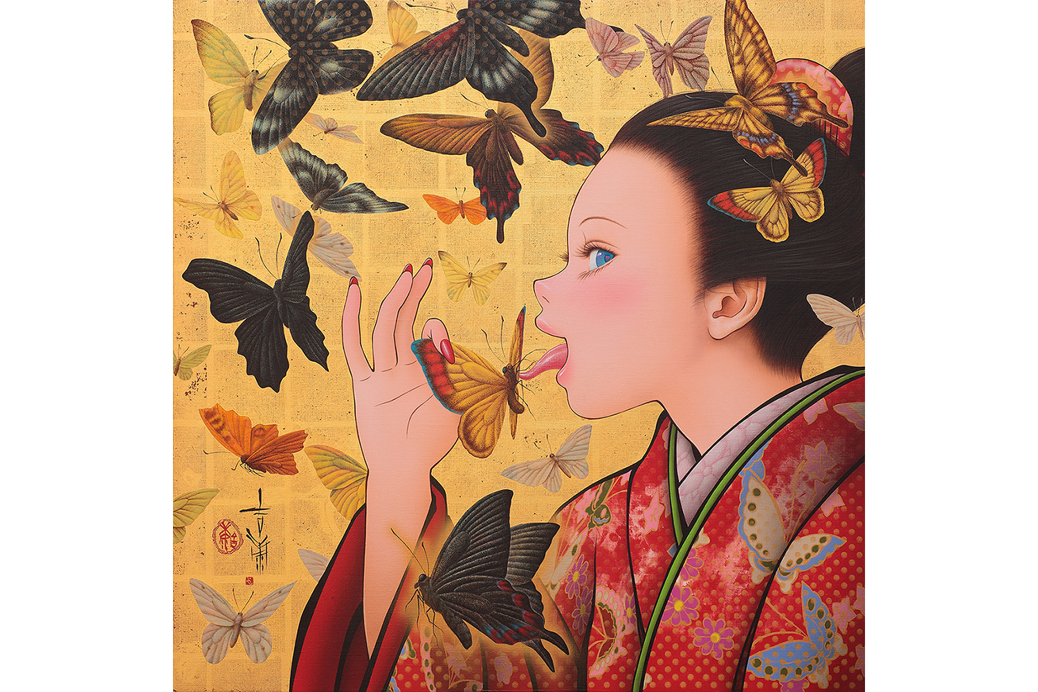 Butterflies (Inspired by Takeji Fujishima)