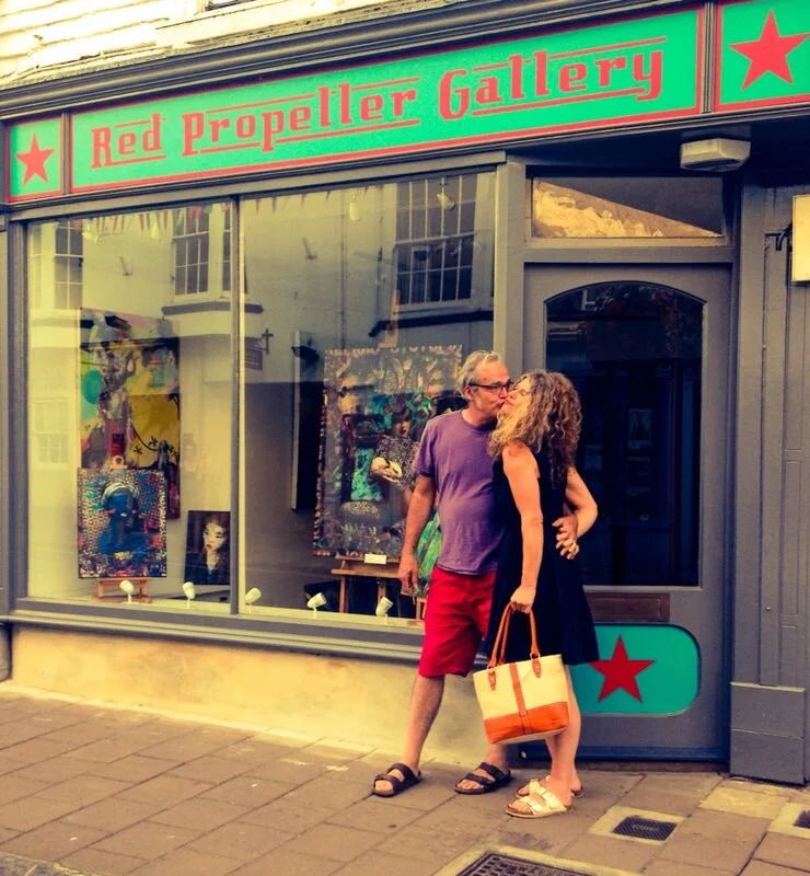 Red Propeller back in  Fore Street 2014