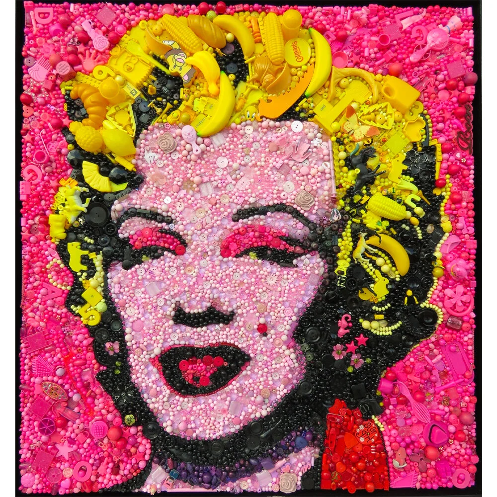 MARILYN WITH RED COLLAR after Warhol