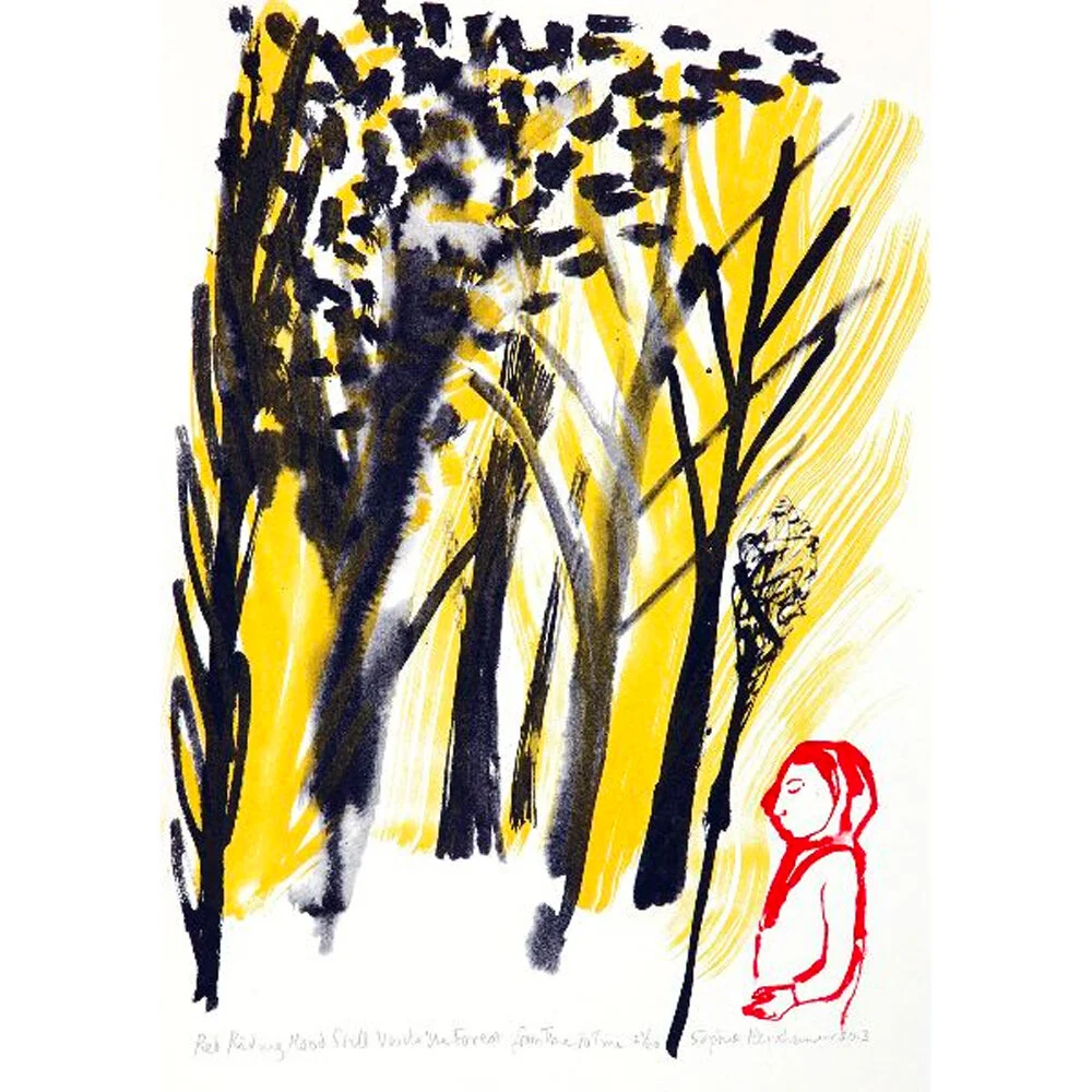 RED RIDING HOOD STILL VISITS THE FOREST FROM TIME TO TIME